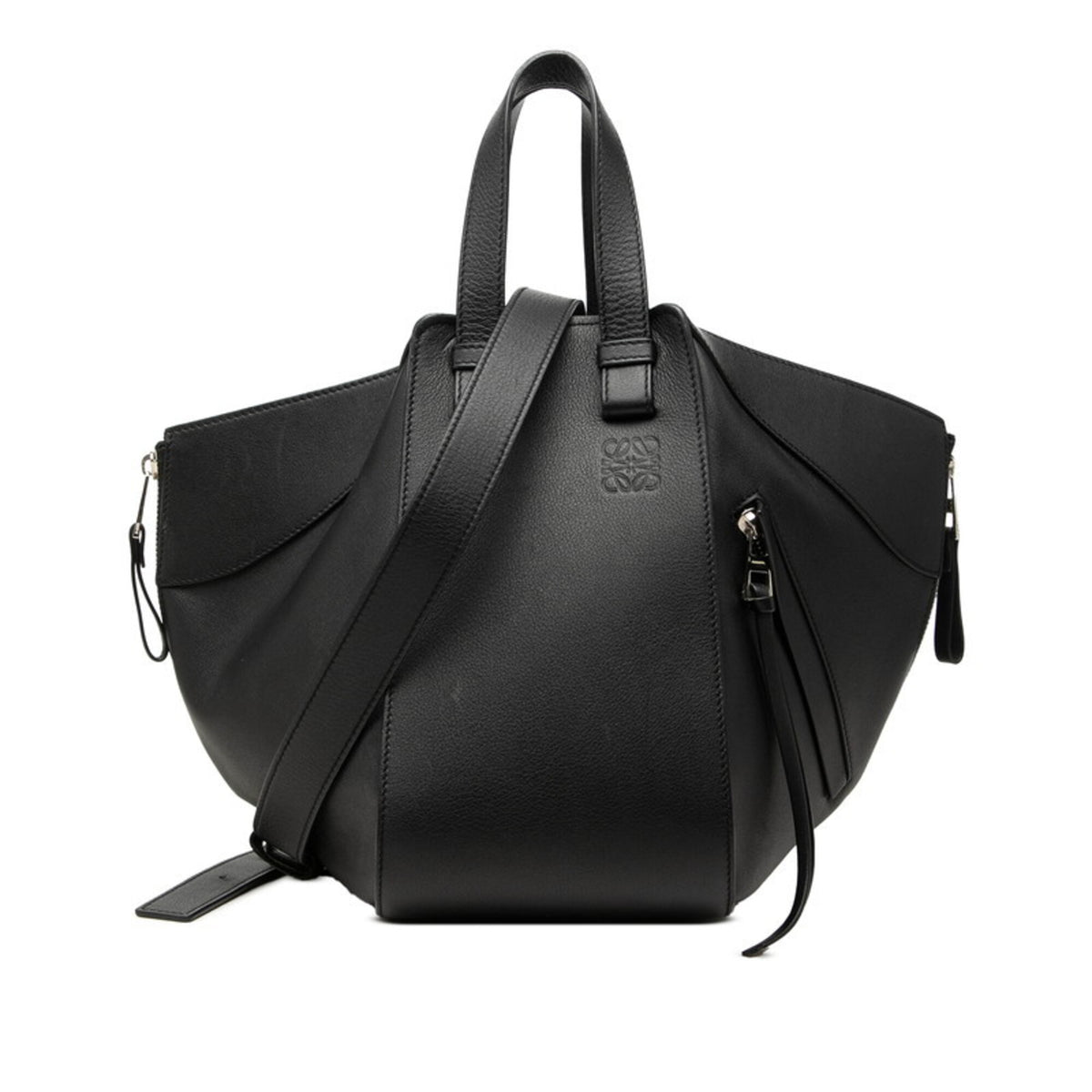 Loewe Black Leather Handbag Shoulder Bag (Pre-Owned)