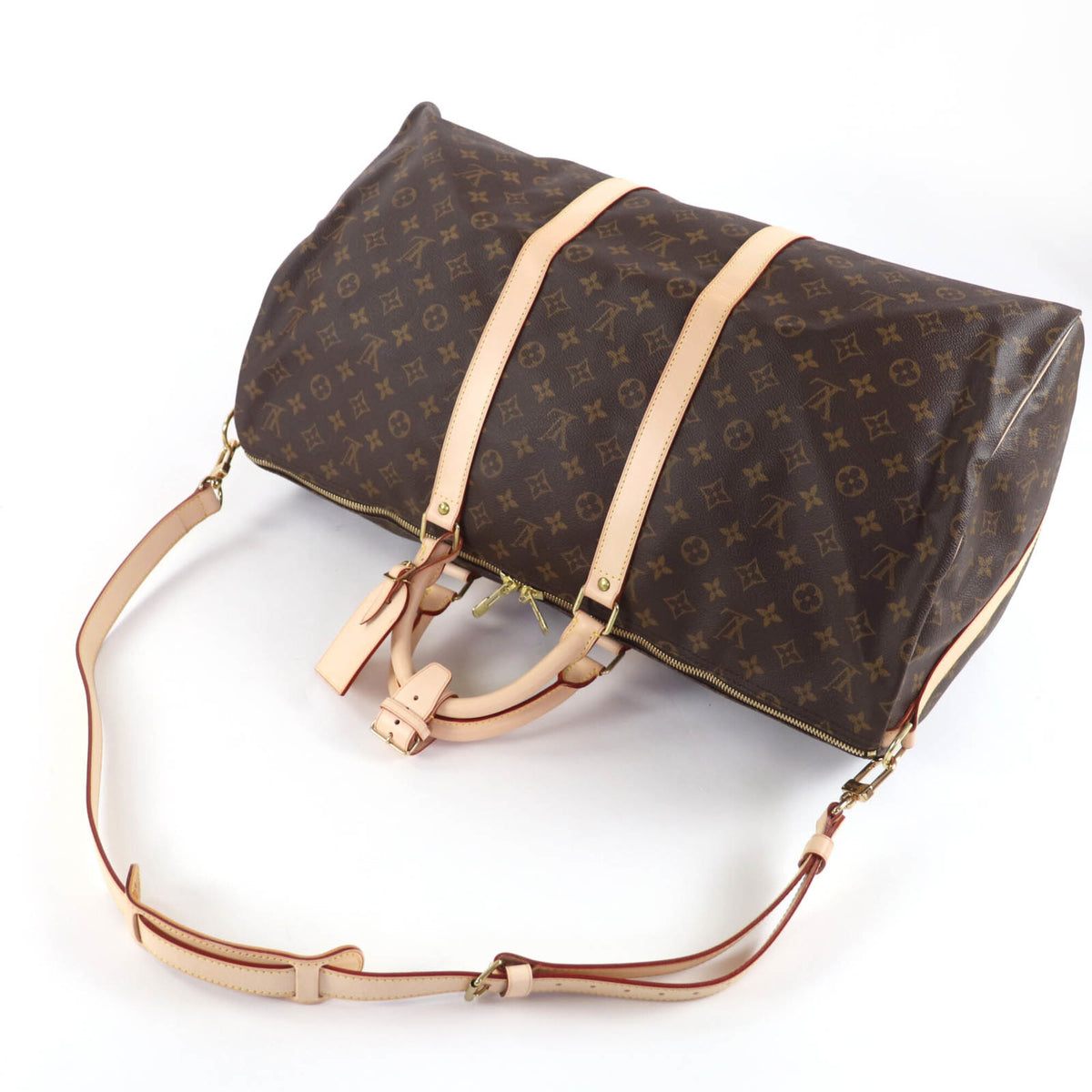 Louis Vuitton Brown Monogram Canvas Boston Bag (Pre-Owned)