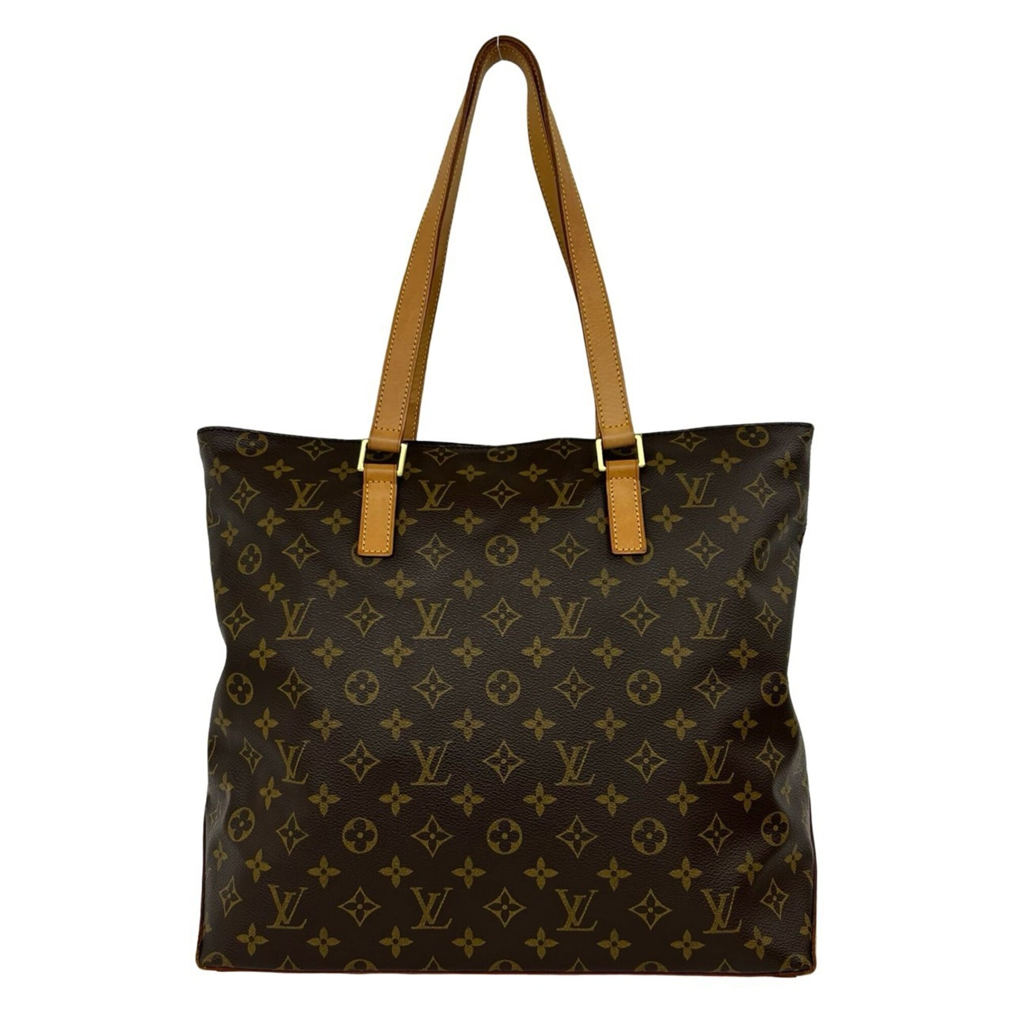 Louis Vuitton Brown Leather Pvc Shoulder Bag Tote Bag (Pre-Owned)