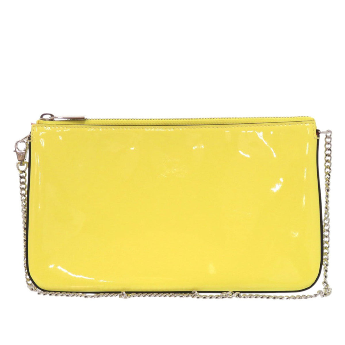 Christian Louboutin Yellow Patent Leather Shoulder Bag (Pre-Owned)