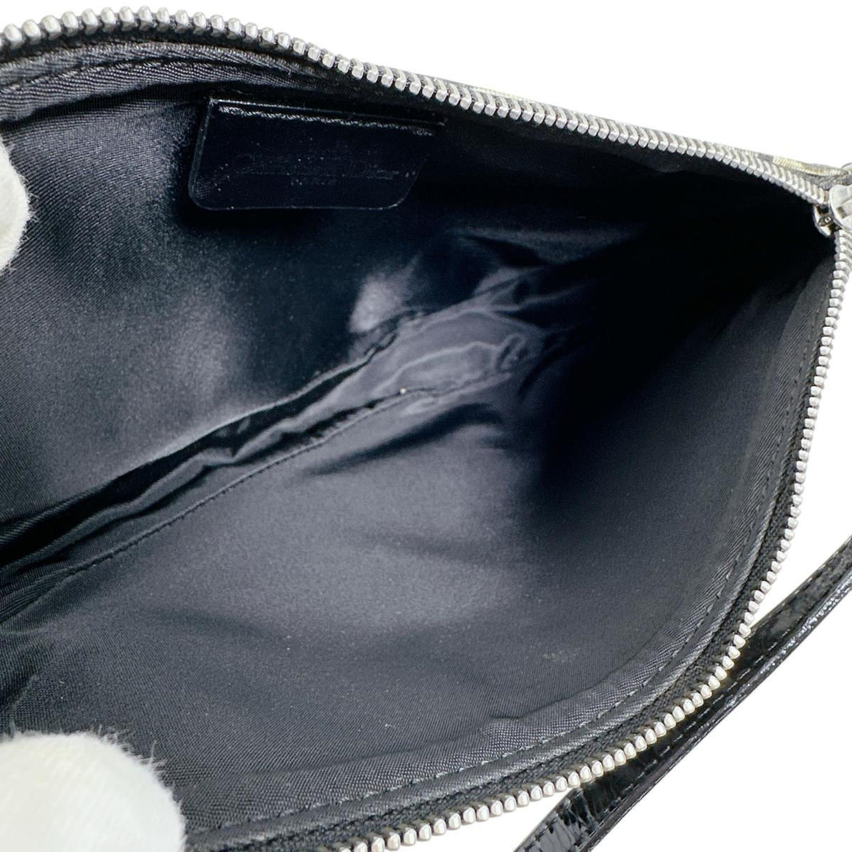 Christian Dior Black Pvc Handbag Pouch (Pre-Owned)
