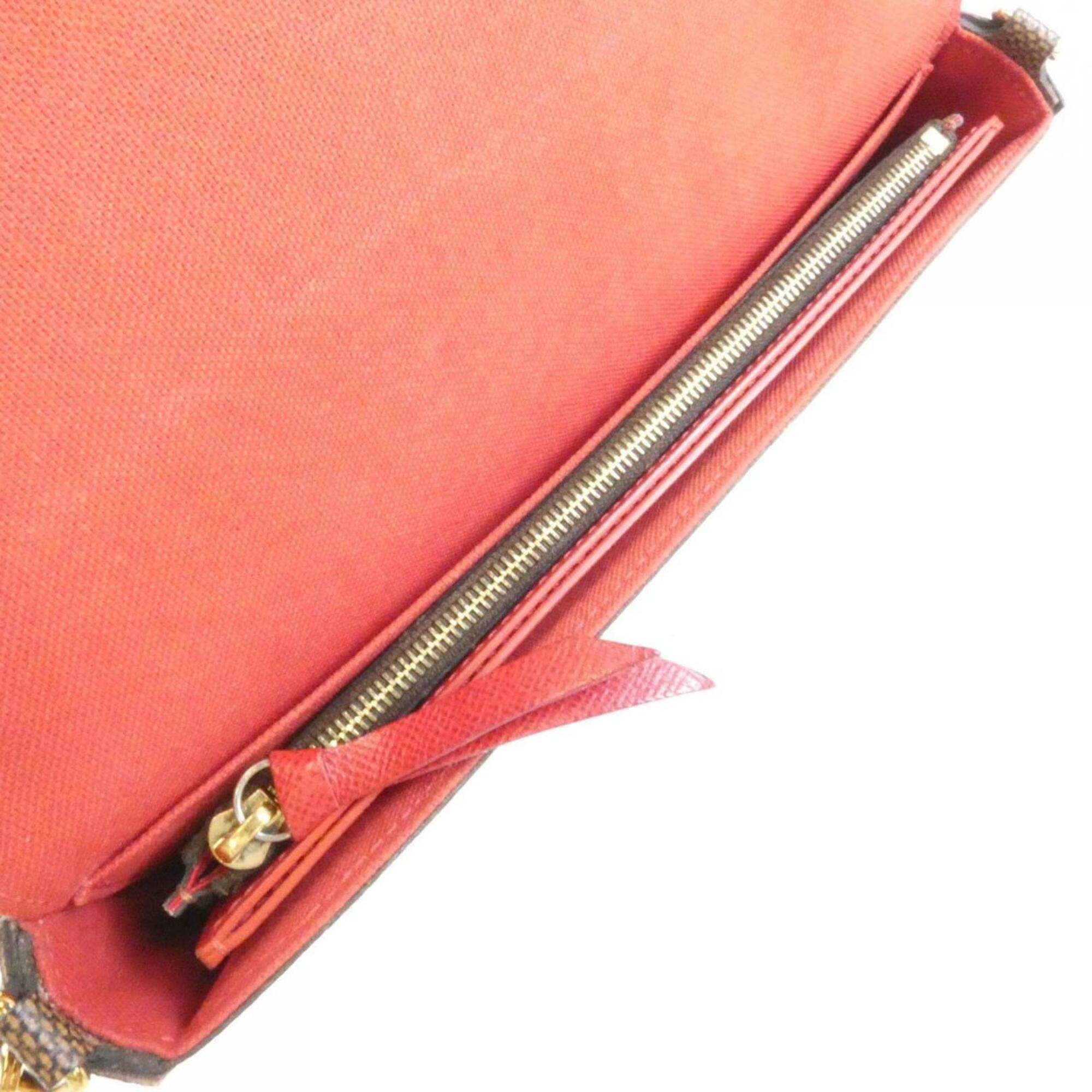 Louis Vuitton Damier Damier Canvas Ebene Damier Canvas Pochette Shoulder Bag (Pre-Owned)