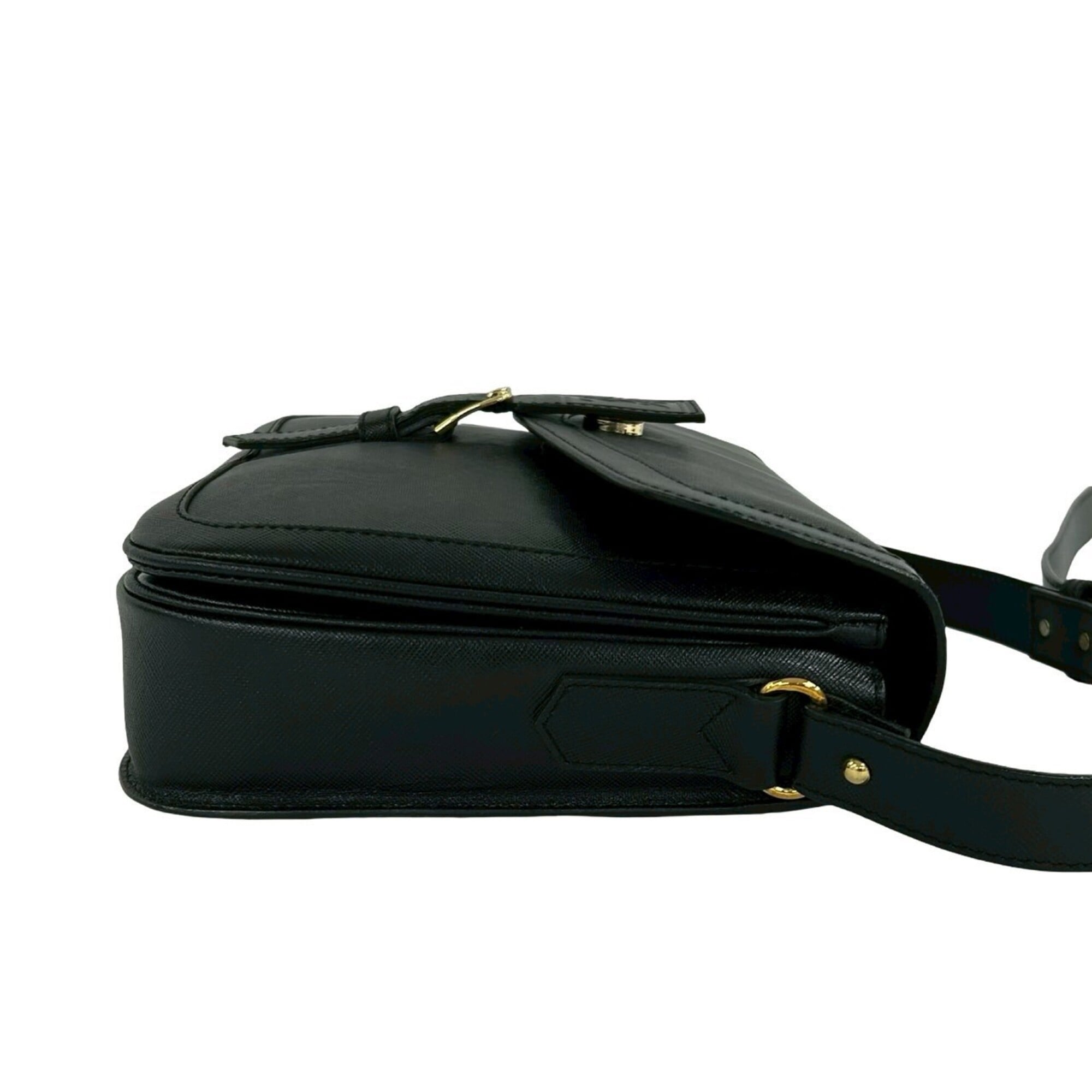Yves Saint Laurent Black Leather Shoulder Bag (Pre-Owned)