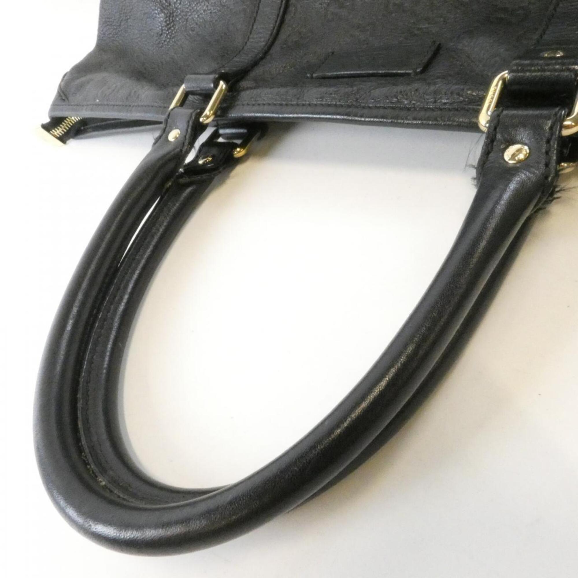 Gucci Black Leather Handbag (Pre-Owned)