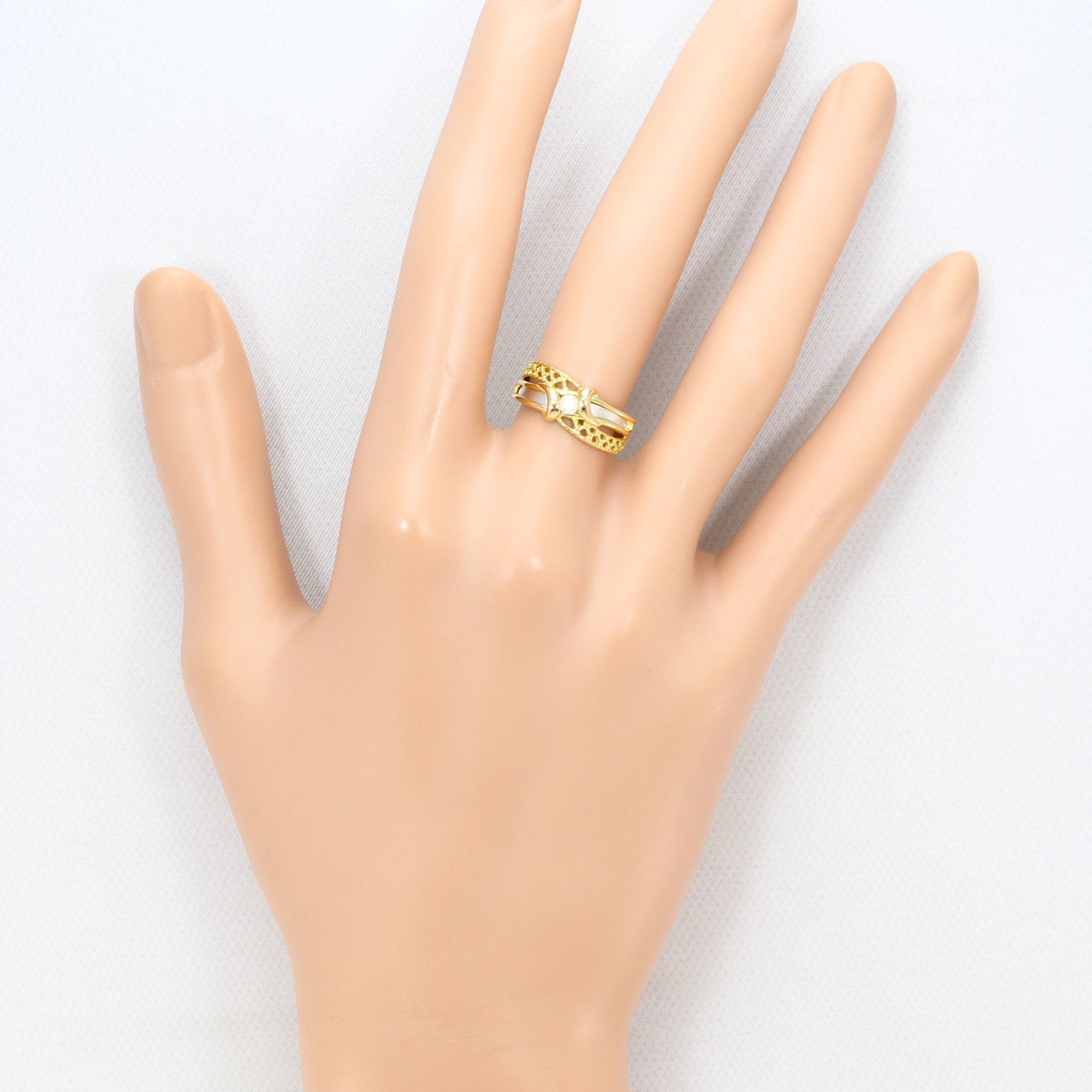 Unbranded Platinum Yellow Gold Yellow Gold (18K) Platinum 900 Band Ring (Pre-Owned)
