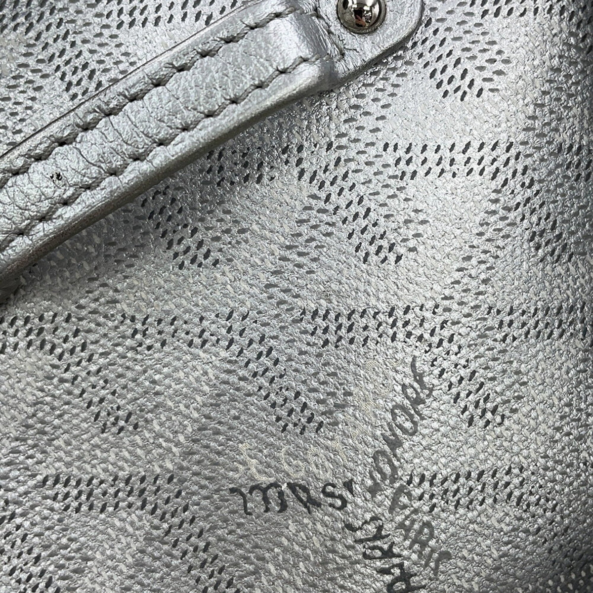 Goyard Silver Pvc Handbag (Pre-Owned)
