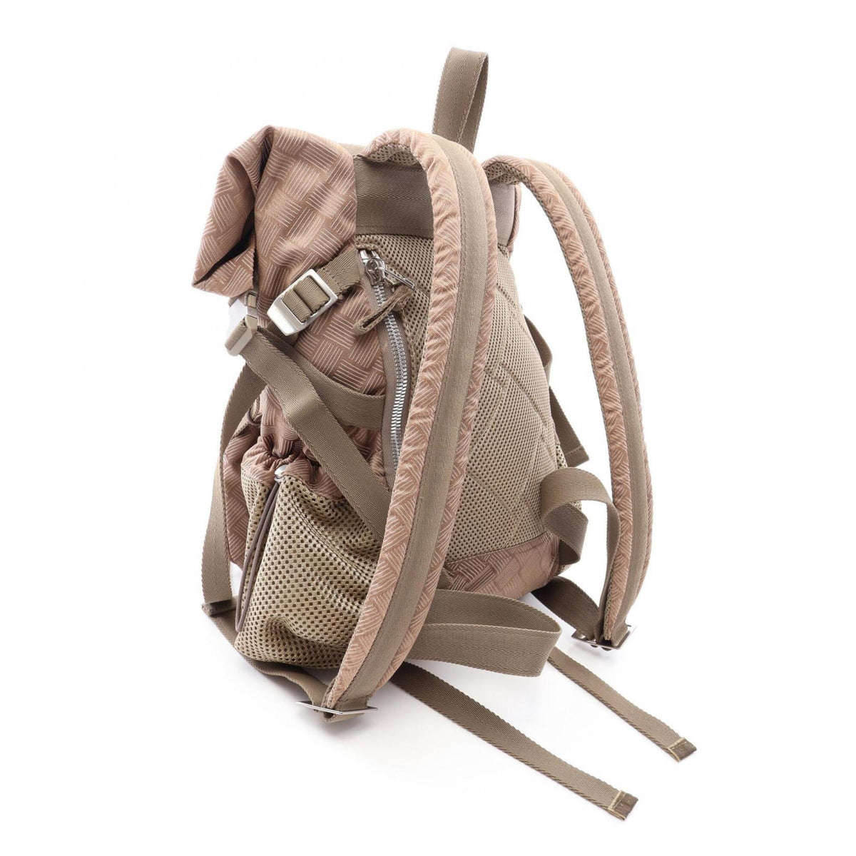 Bottega Veneta Brown Nylon Backpack (Pre-Owned)