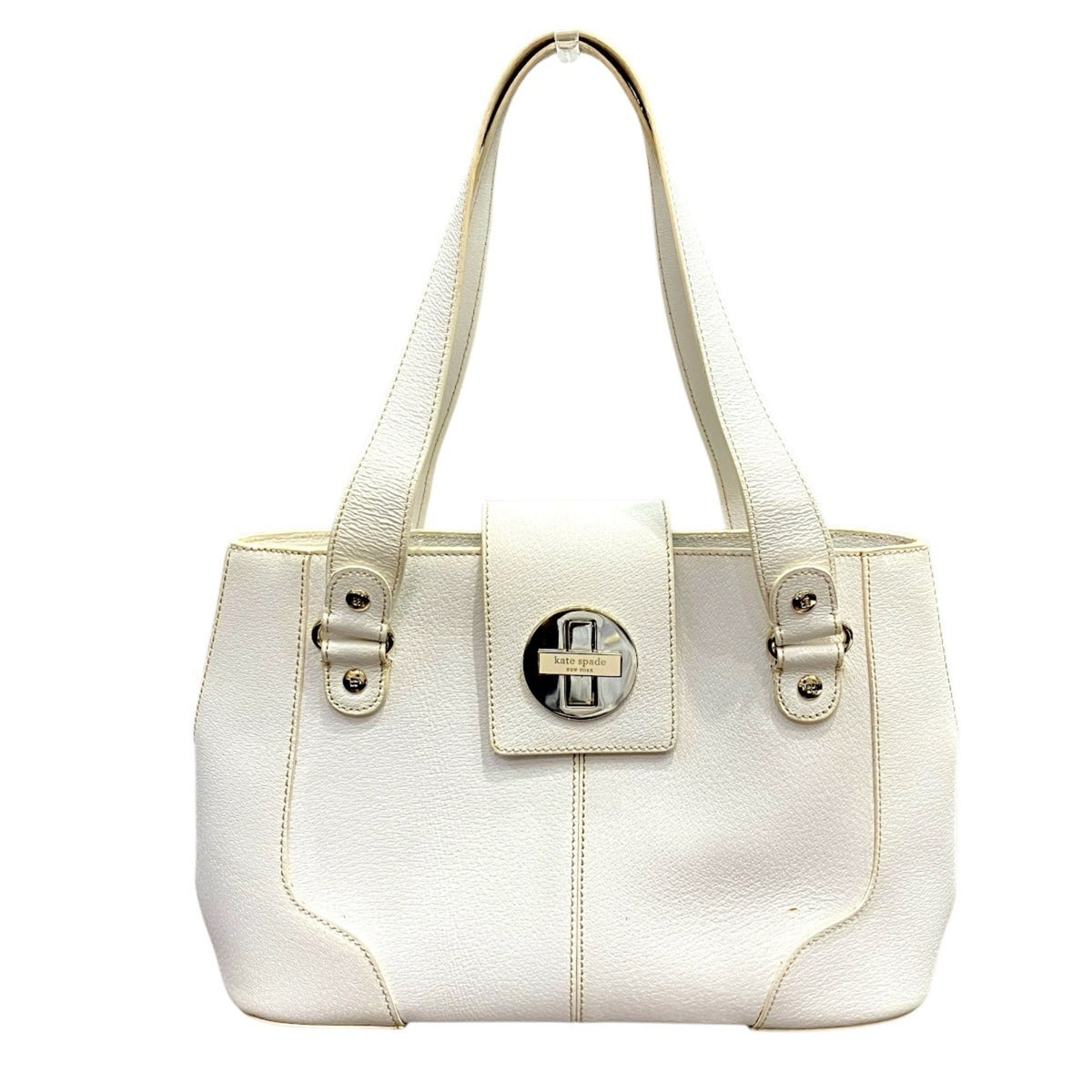 Kate Spade White Leather Handbag (Pre-Owned)