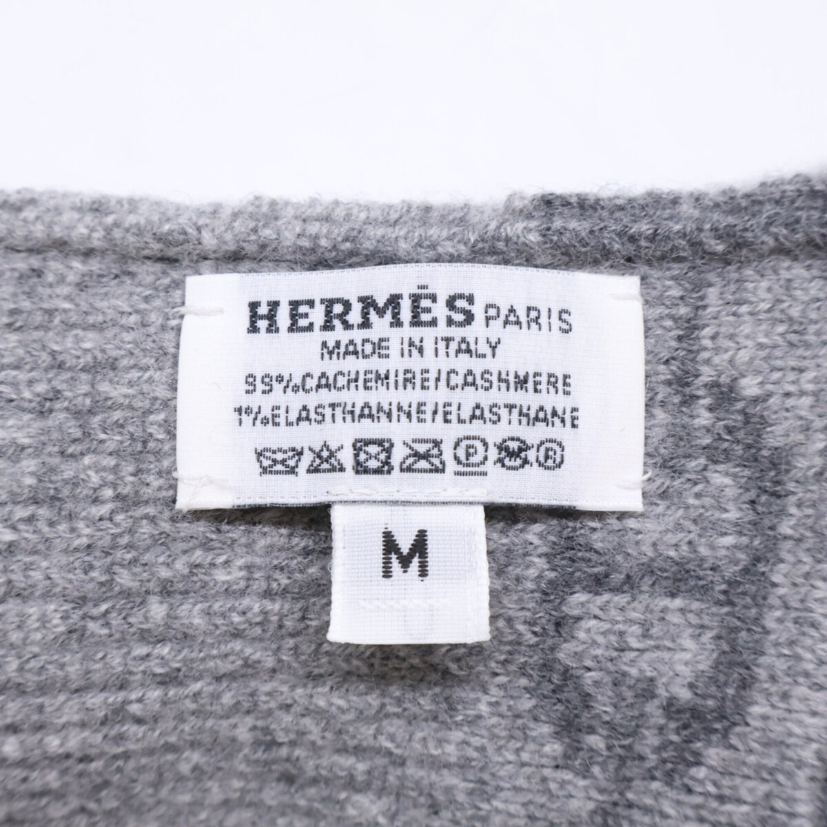 Hermes Gray Cashmere Warm Gloves (Pre-Owned)