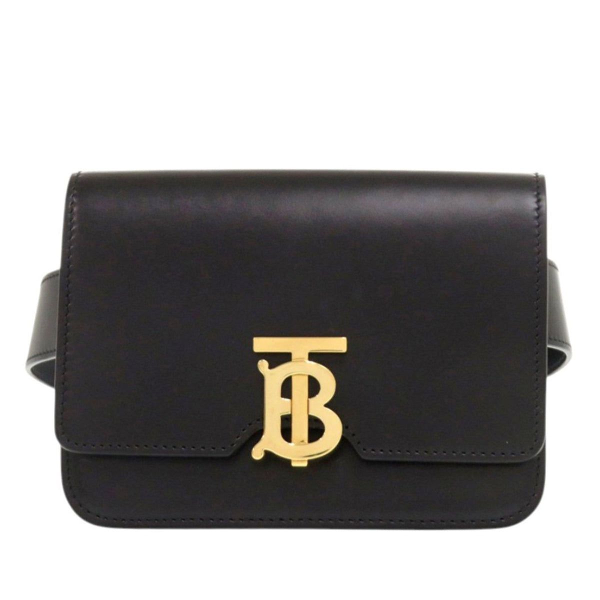 Burberry Black Leather Fanny Pack (Pre-Owned)