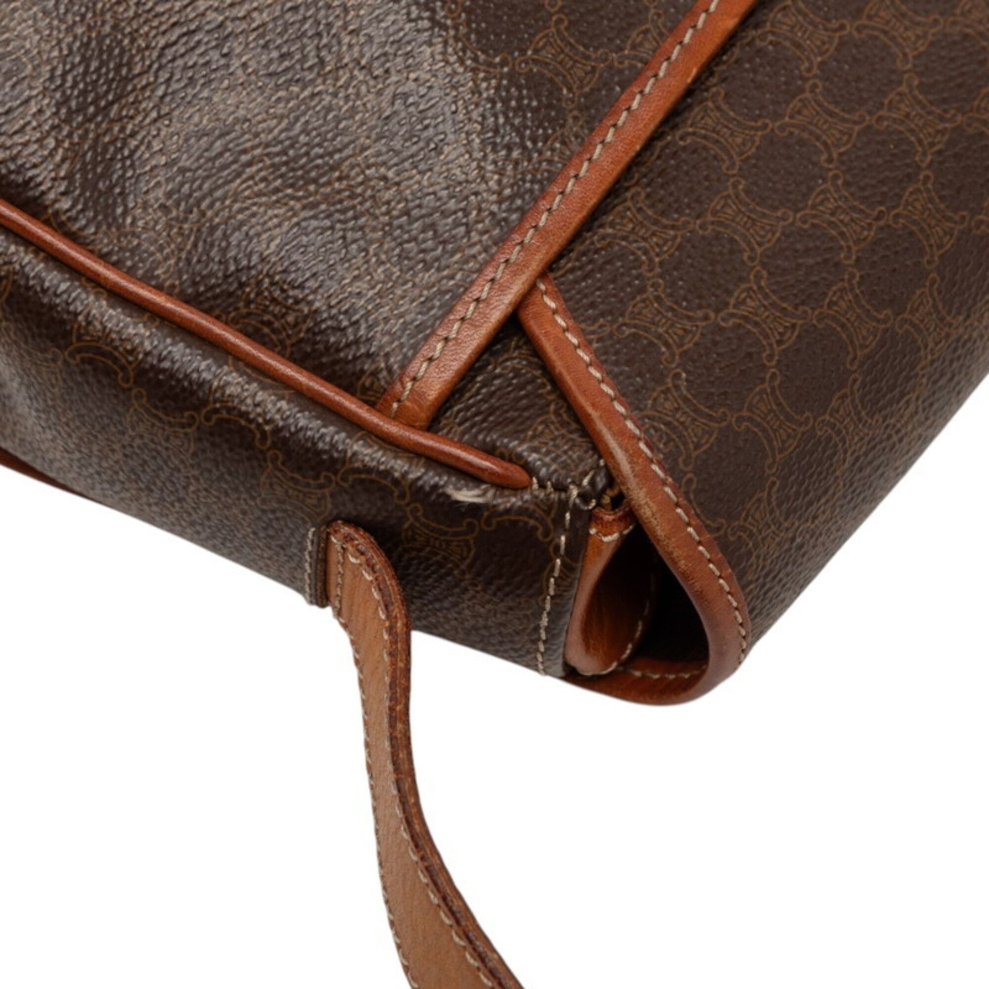 Celine Brown Pvc Leather Shoulder Bag (Pre-Owned)
