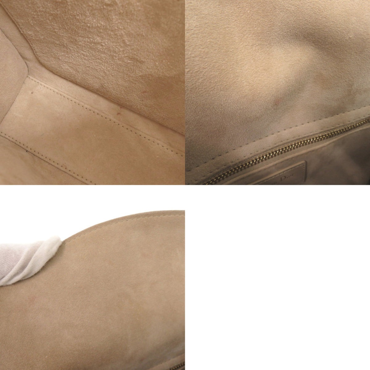 Christian Dior Beige Leather Handbag (Pre-Owned)