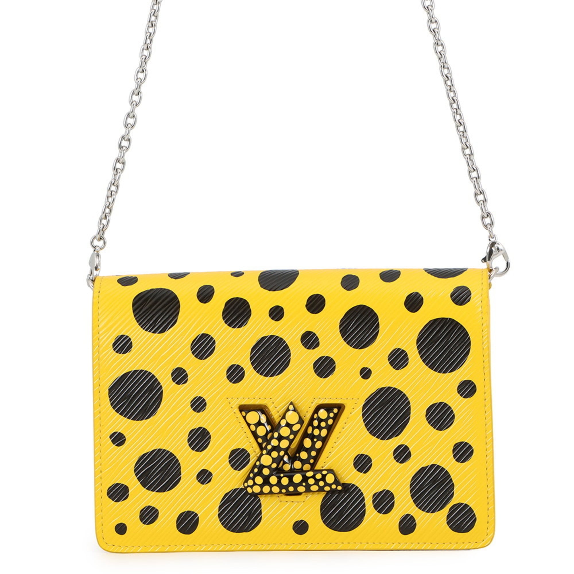 Louis Vuitton Noir Yellow Epi Leather Chain/Shoulder Wallet (Pre-Owned)