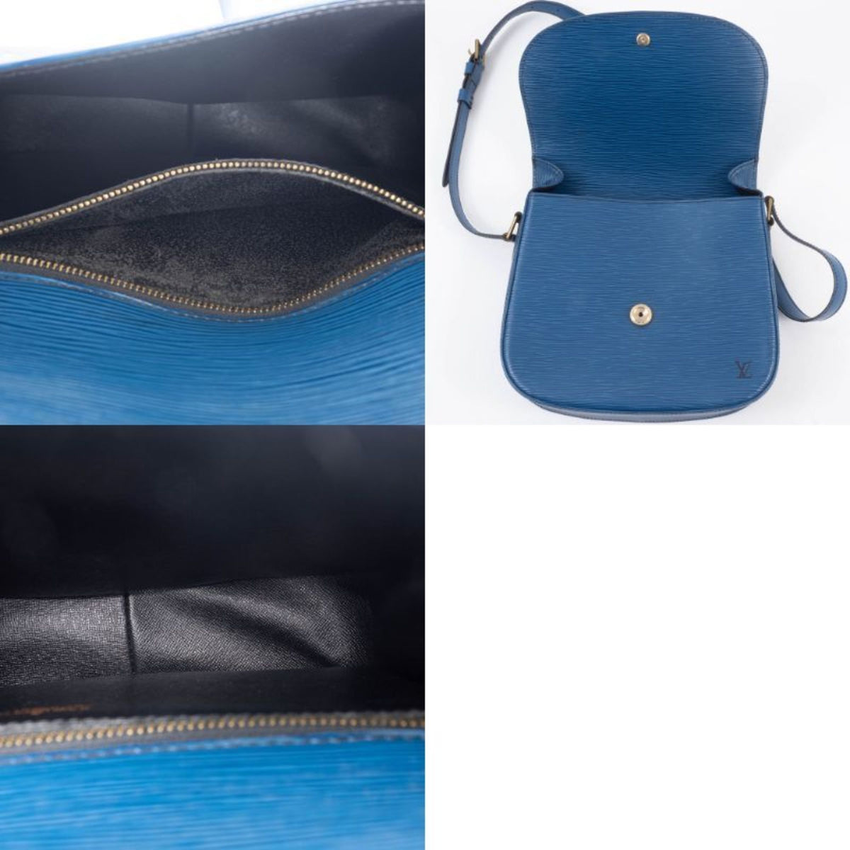 Louis Vuitton Epi Blue Epi Leather Shoulder Bag (Pre-Owned)