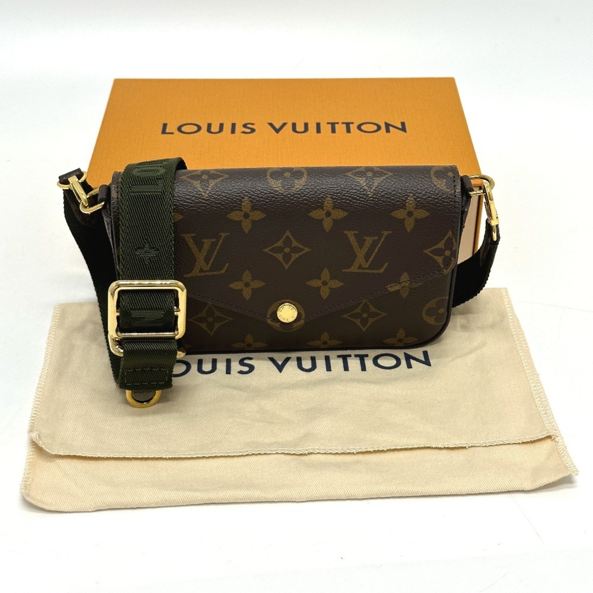 Louis Vuitton Monogram Brown Monogram Pochette Shoulder Bag (Pre-Owned)