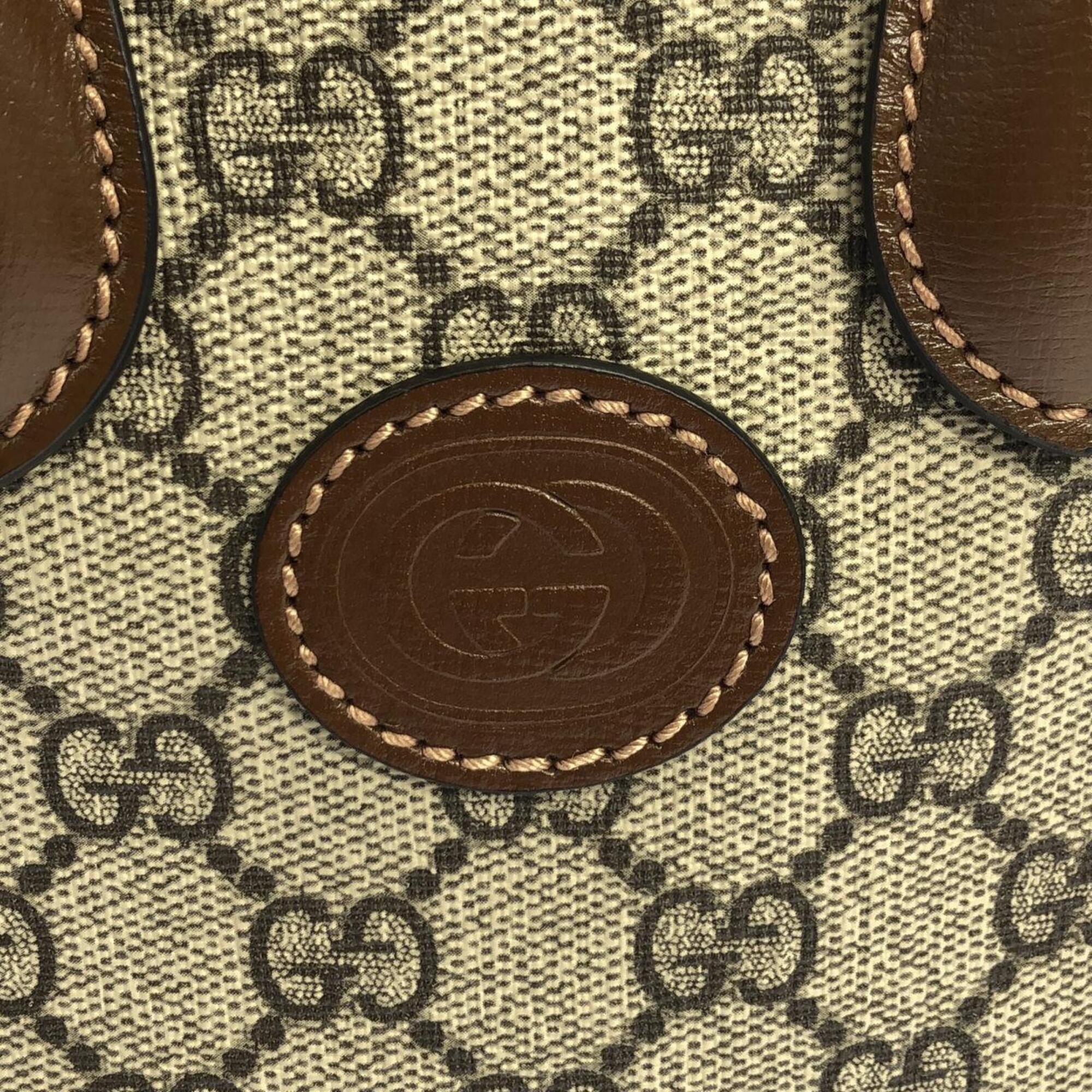 Gucci Beige Brown Gg Supreme Handbag (Pre-Owned)