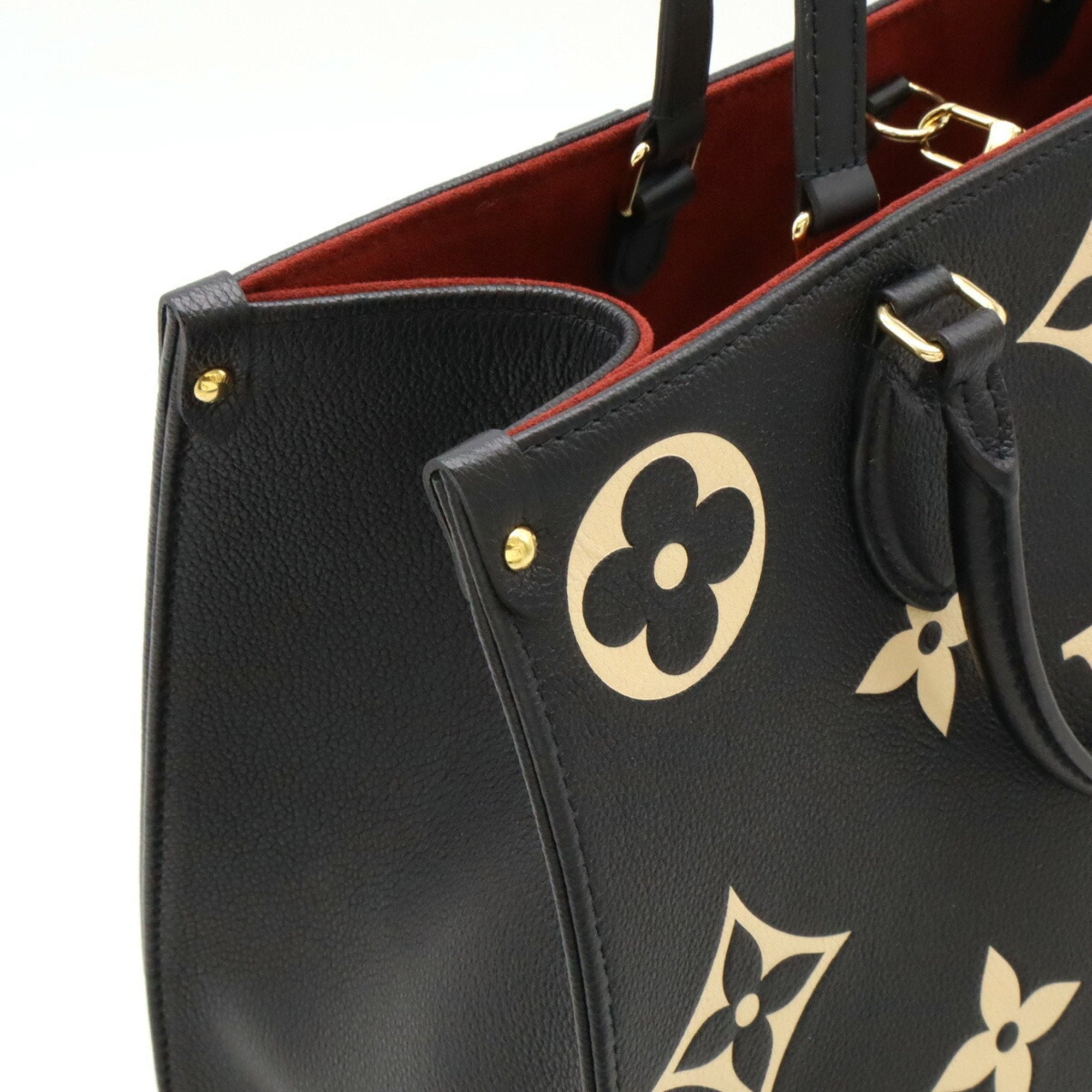 Louis Vuitton Monogram Empreinte Beige Black Monogram Empreinte Handbag Tote Bag (Pre-Owned)