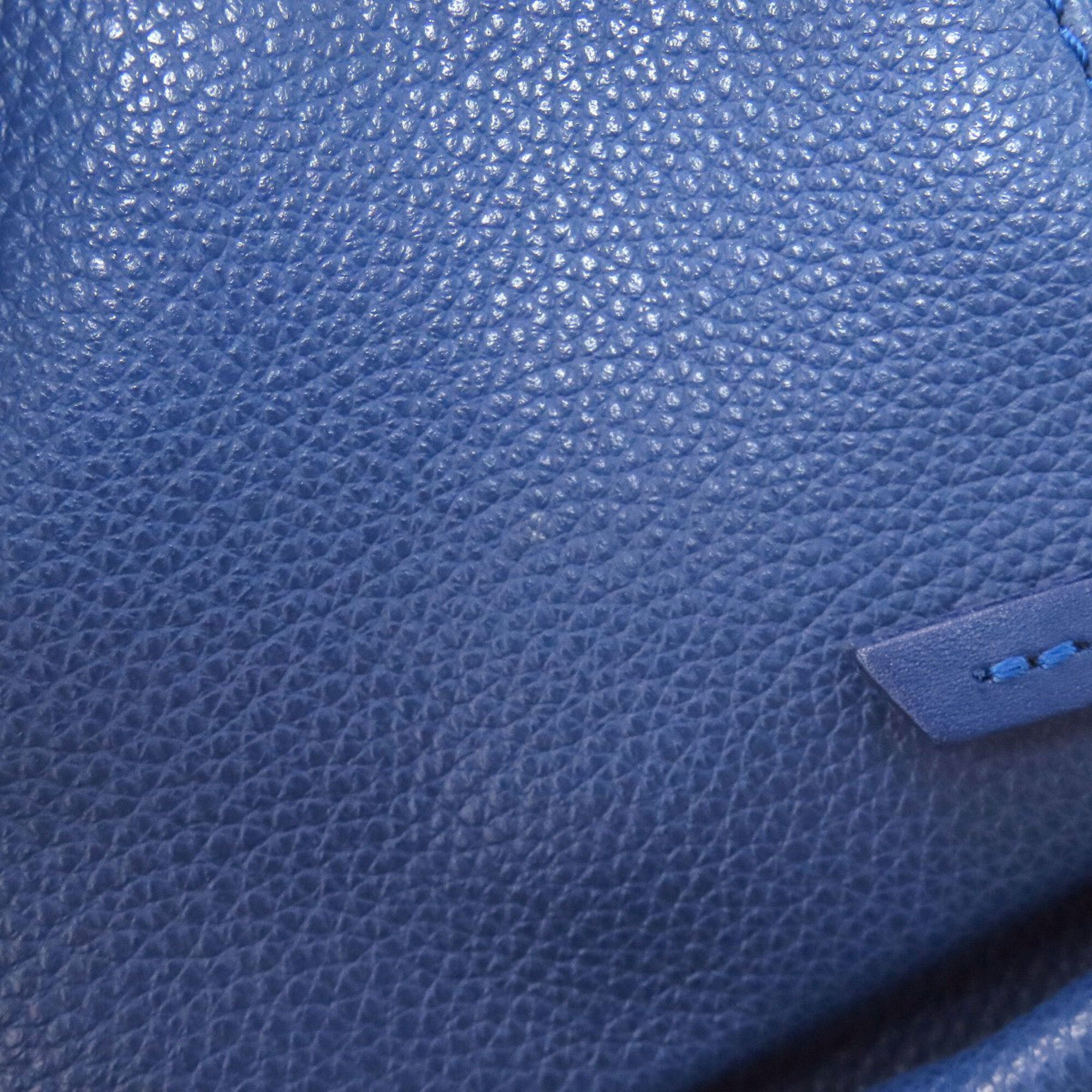 Longchamp Blue Leather Shoulder Bag (Pre-Owned)