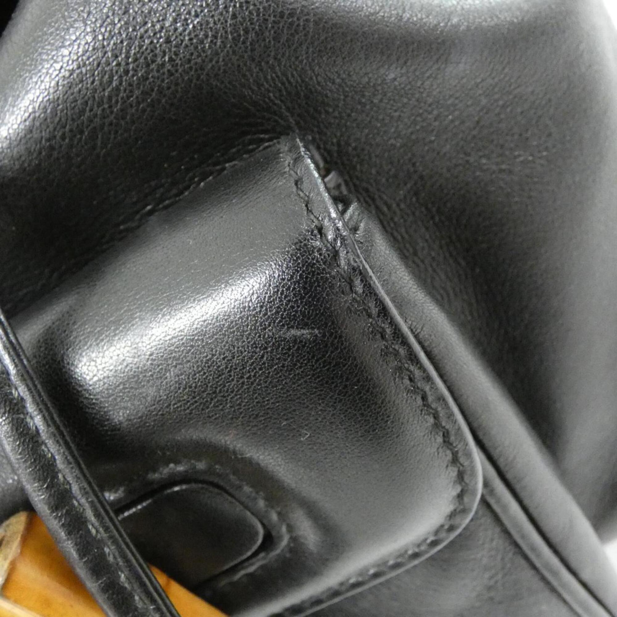 Gucci Black Leather Backpack (Pre-Owned)
