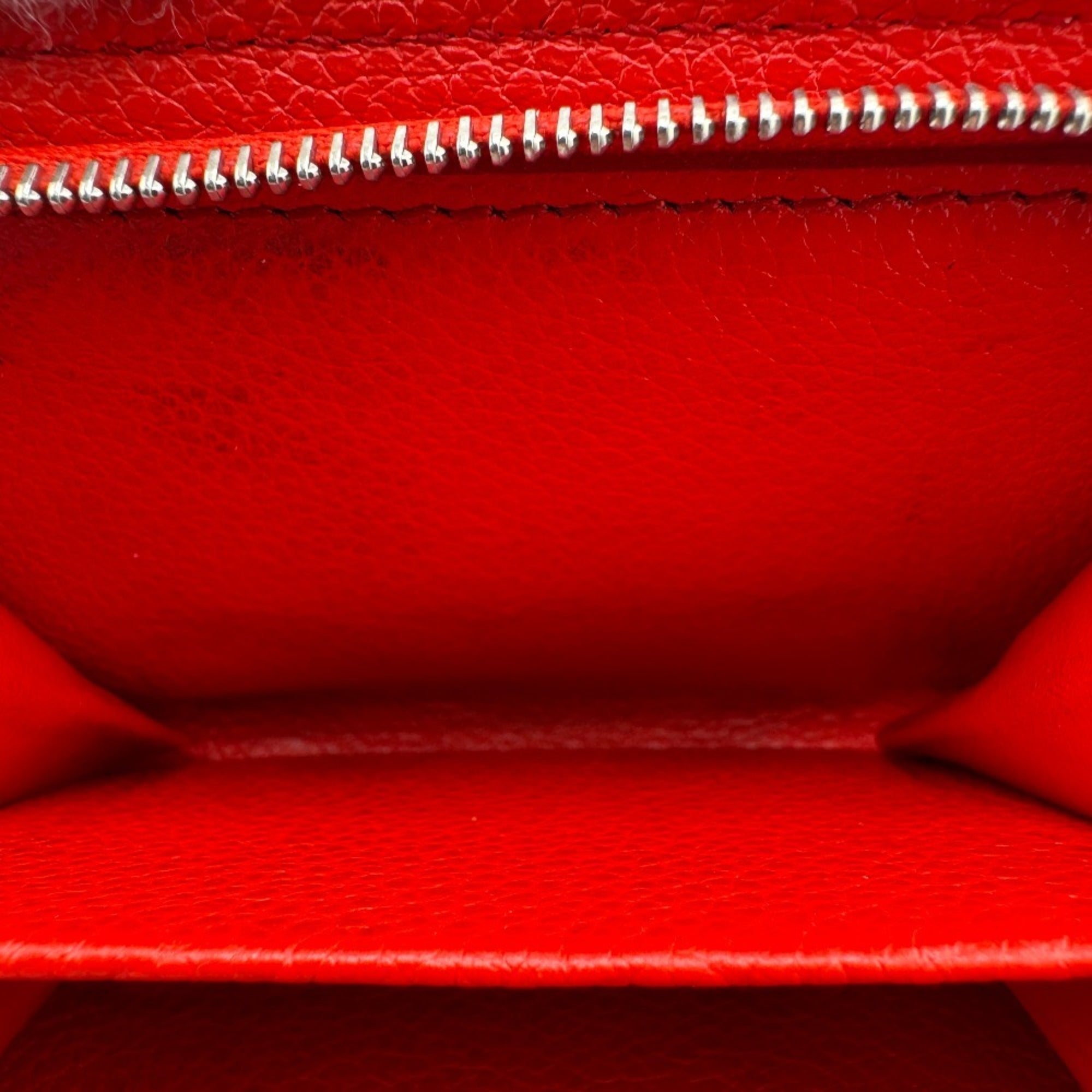 Louis Vuitton Monogram Empreinte Red Color White Leather Wallet (Bi-Fold) (Pre-Owned)