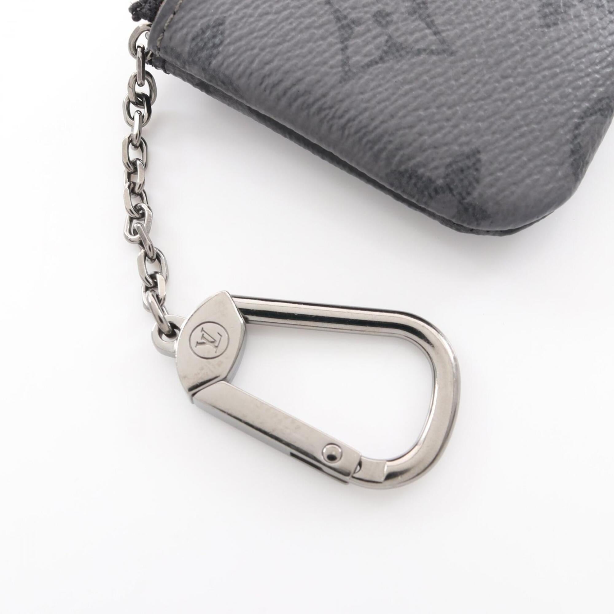 Louis Vuitton Black Gray Pvc Coin Purse/Coin Case (Pre-Owned)