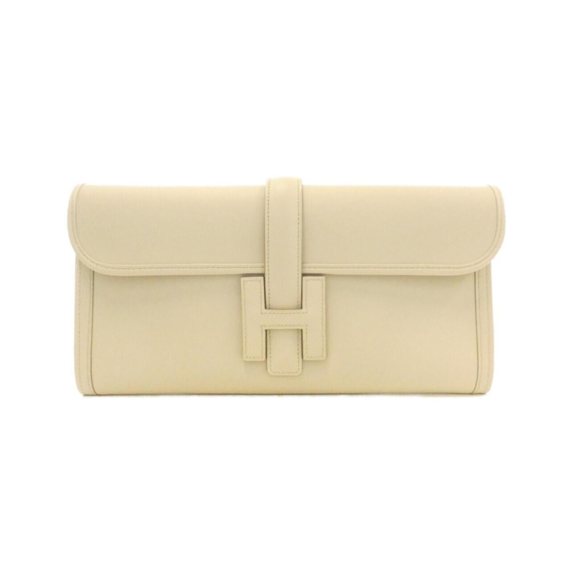 Hermes White Swift Leather Handbag (Pre-Owned)