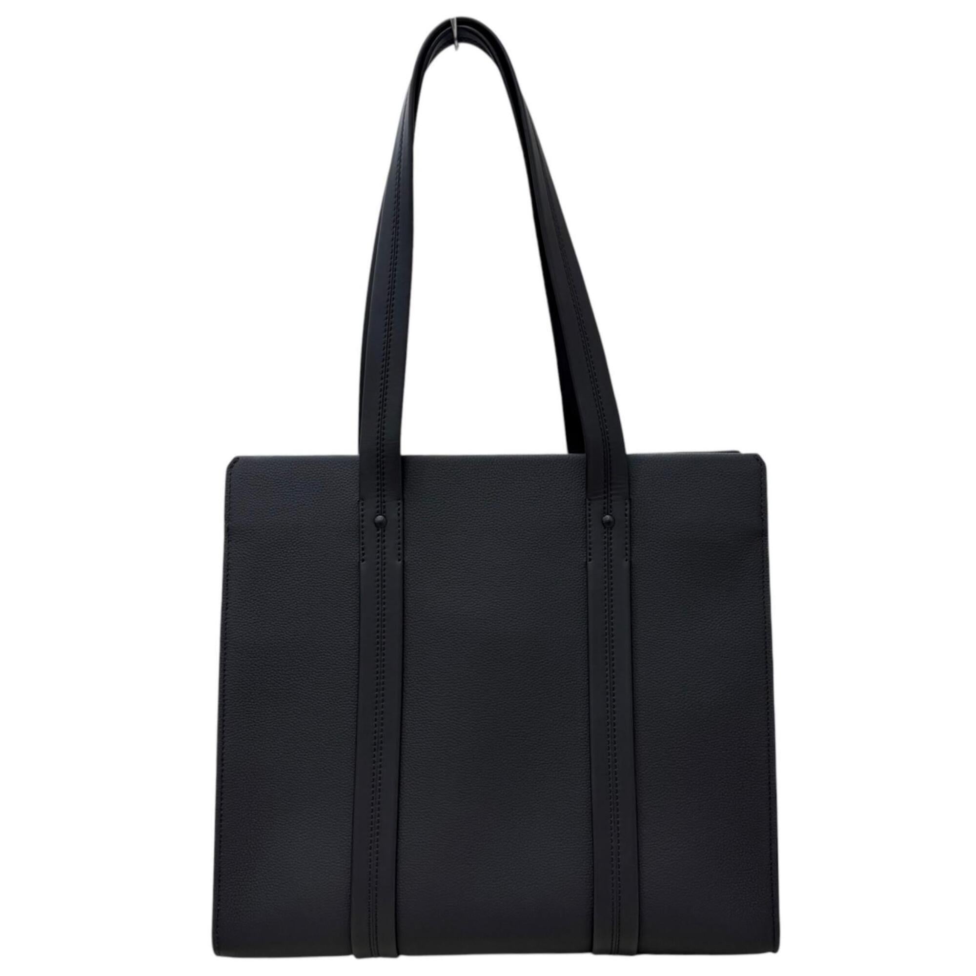 Louis Vuitton Black Leather Tote Bag (Pre-Owned)