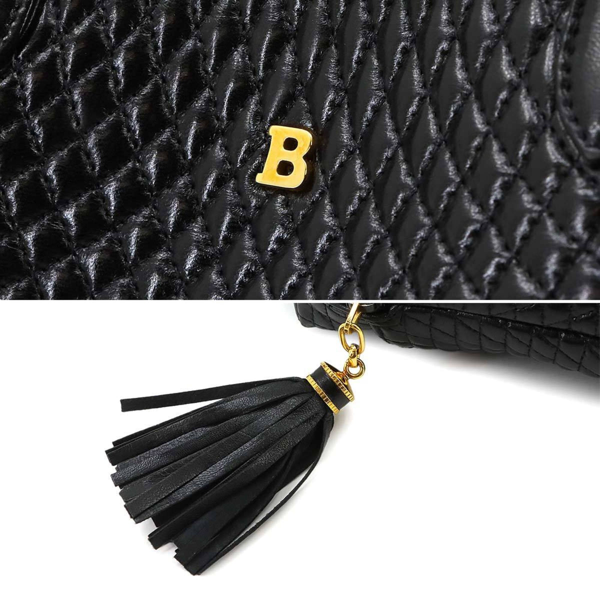 Bally Black Leather Handbag (Pre-Owned)