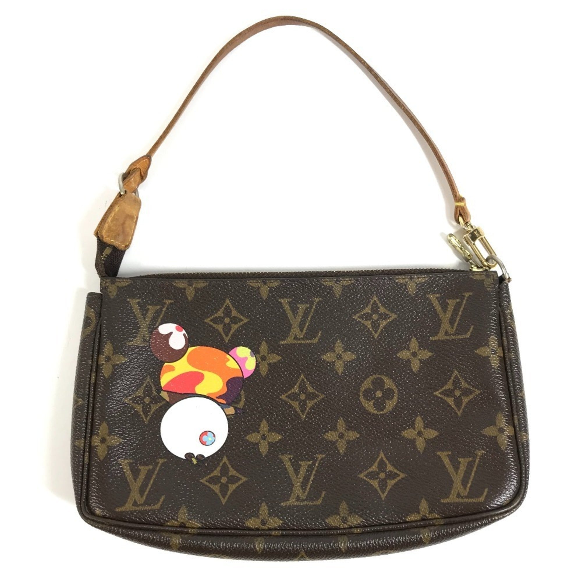 Louis Vuitton Brown Multi-Color Monogram Handbag Pouch Shoulder Bag (Pre-Owned)