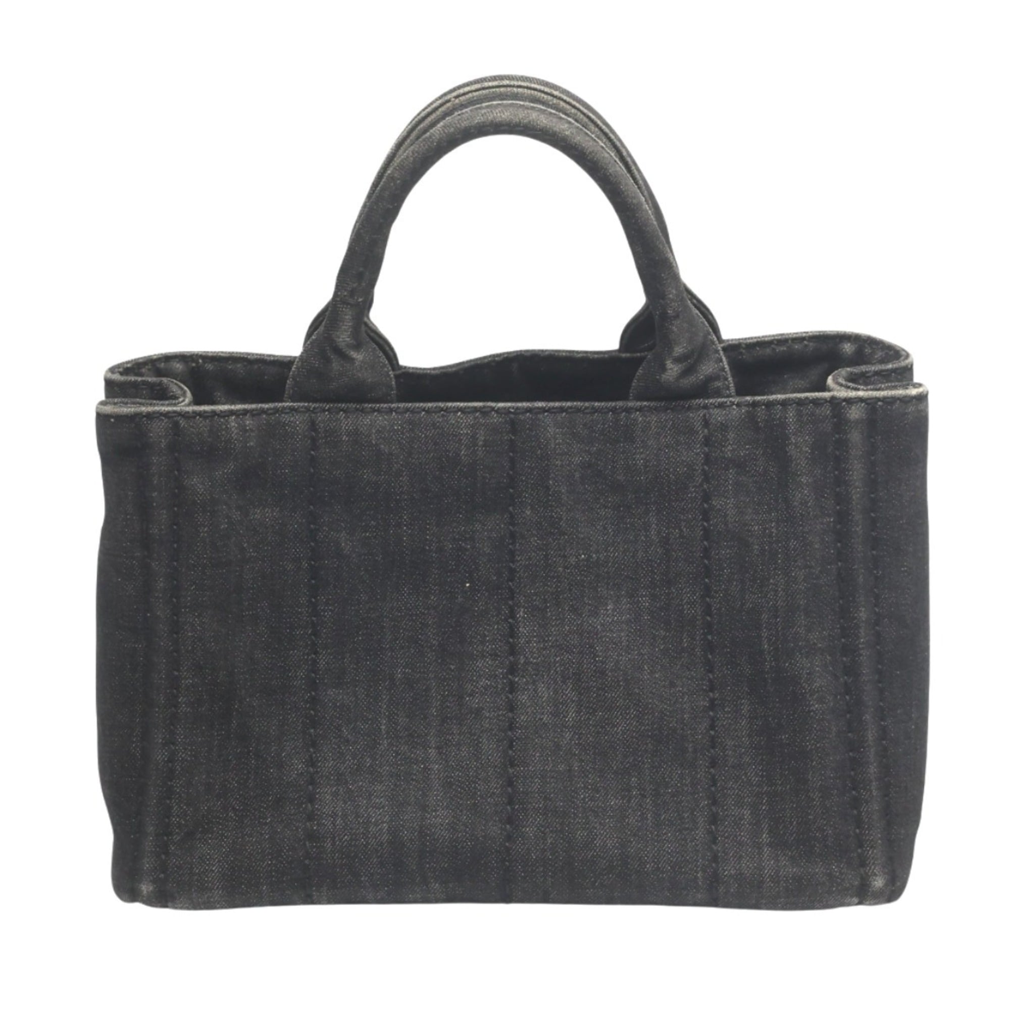 Prada Black Denim Tote Bag (Pre-Owned)
