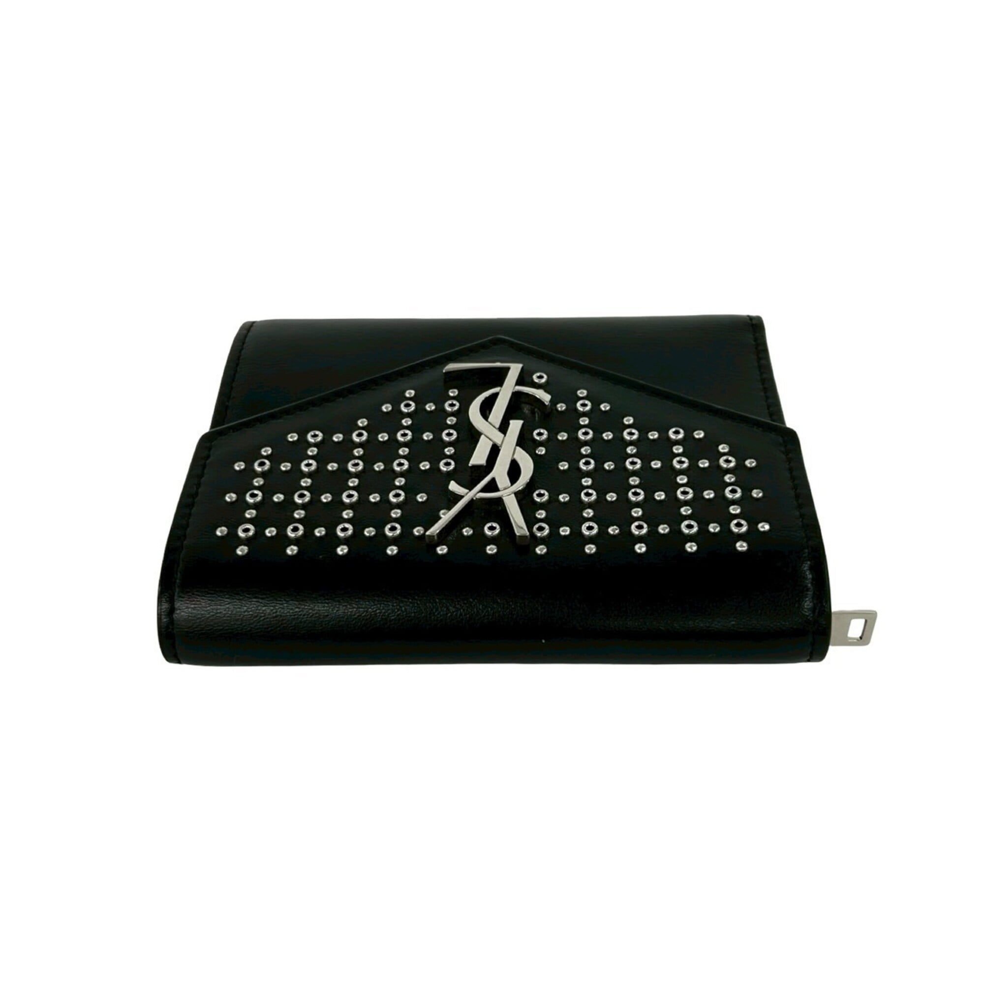 Yves Saint Laurent Black Leather Wallet (Bi-Fold) (Pre-Owned)