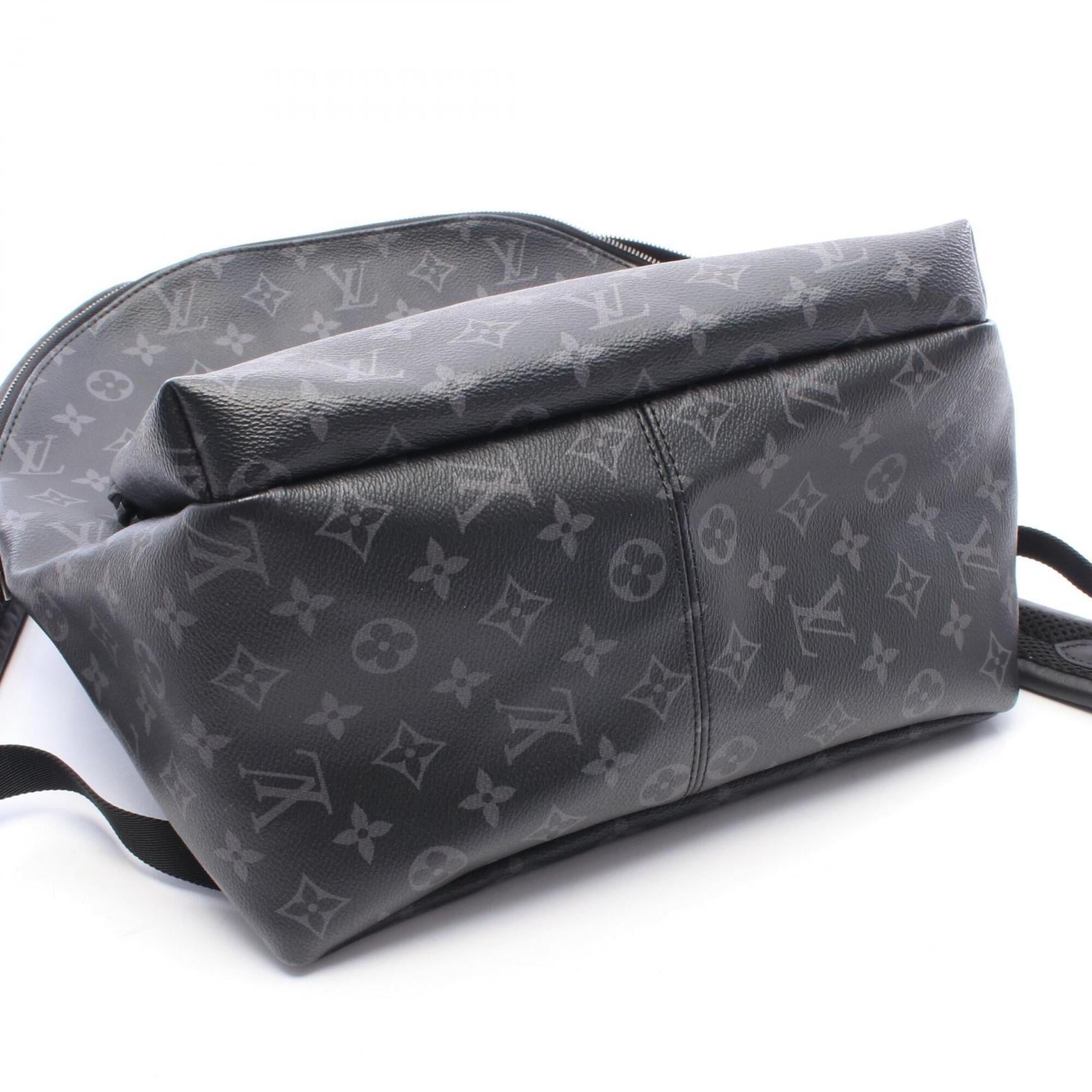 Louis Vuitton Black Monogram Eclipse Coated Canvas Leather Backpack Handbag (Pre-Owned)