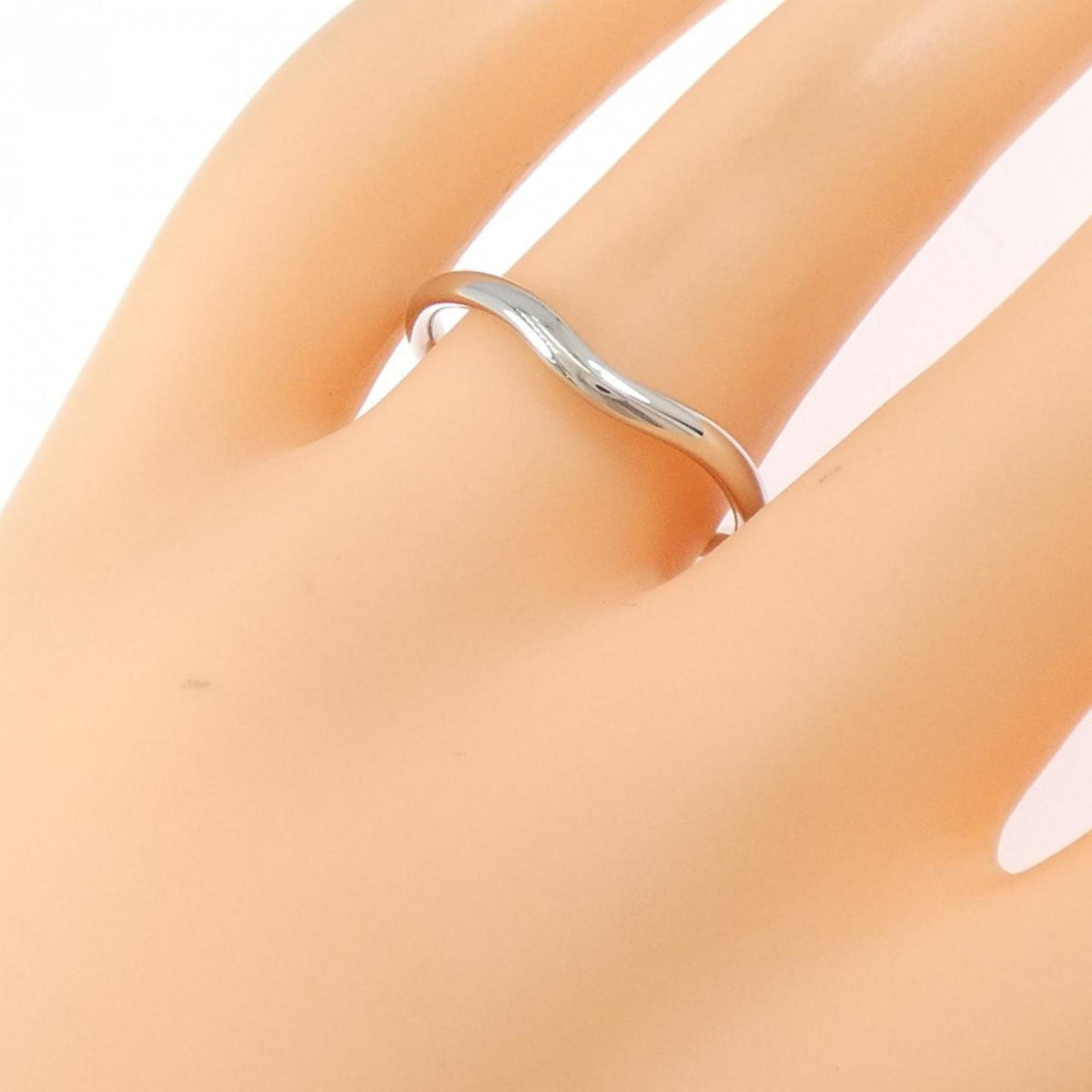 Tiffany Silver Platinum 950 Band Ring (Pre-Owned)