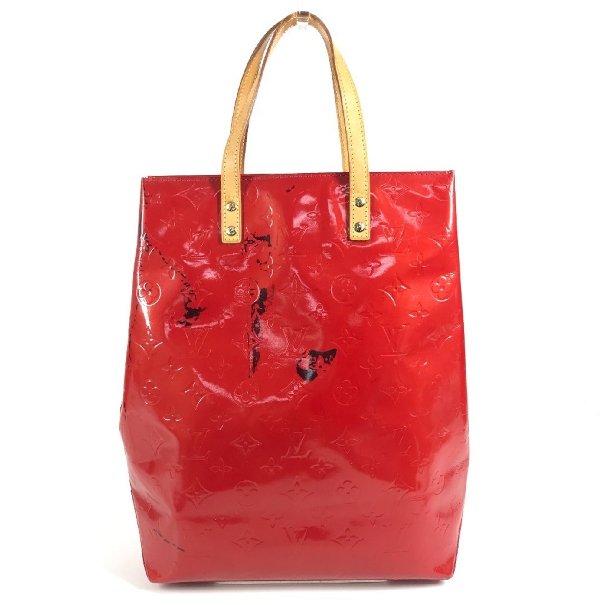 Louis Vuitton Monogram Vernis Red Color Rouge Monogram Vernis Shoulder Bag Tote Bag (Pre-Owned)