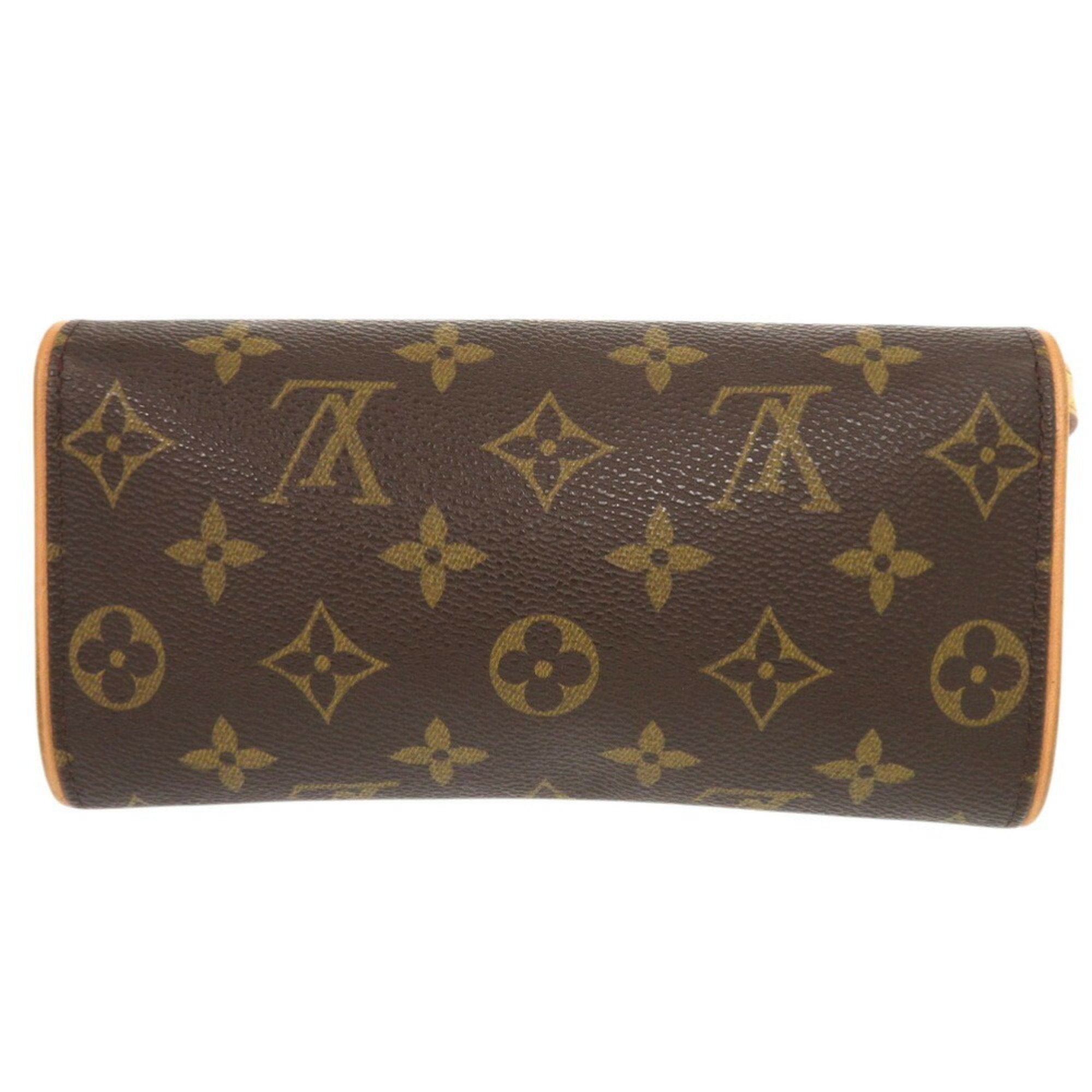 Louis Vuitton Brown Monogram Pochette Shoulder Bag (Pre-Owned)