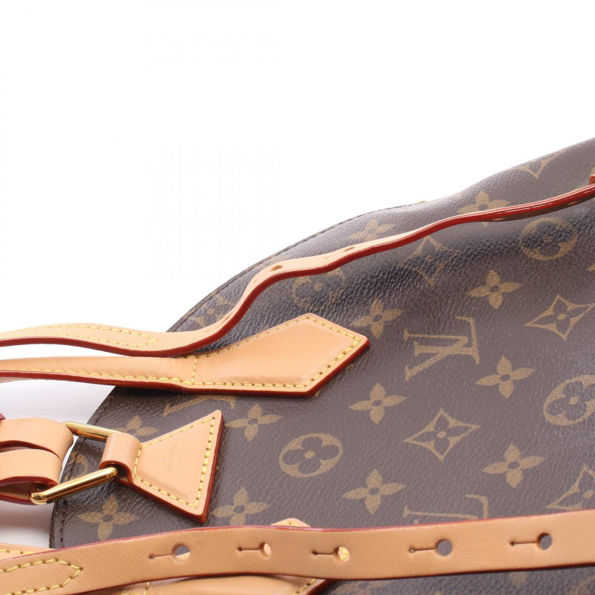 Louis Vuitton Brown Pvc Leather Backpack Handbag (Pre-Owned)