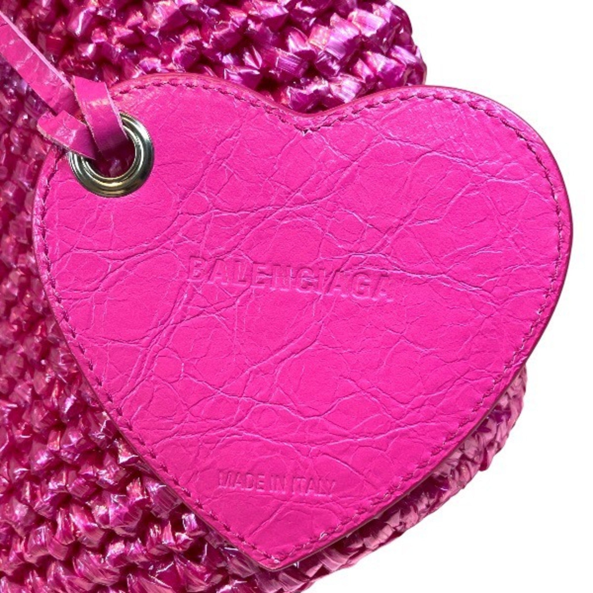 Balenciaga Pink Nylon Handbag Shoulder Bag (Pre-Owned)