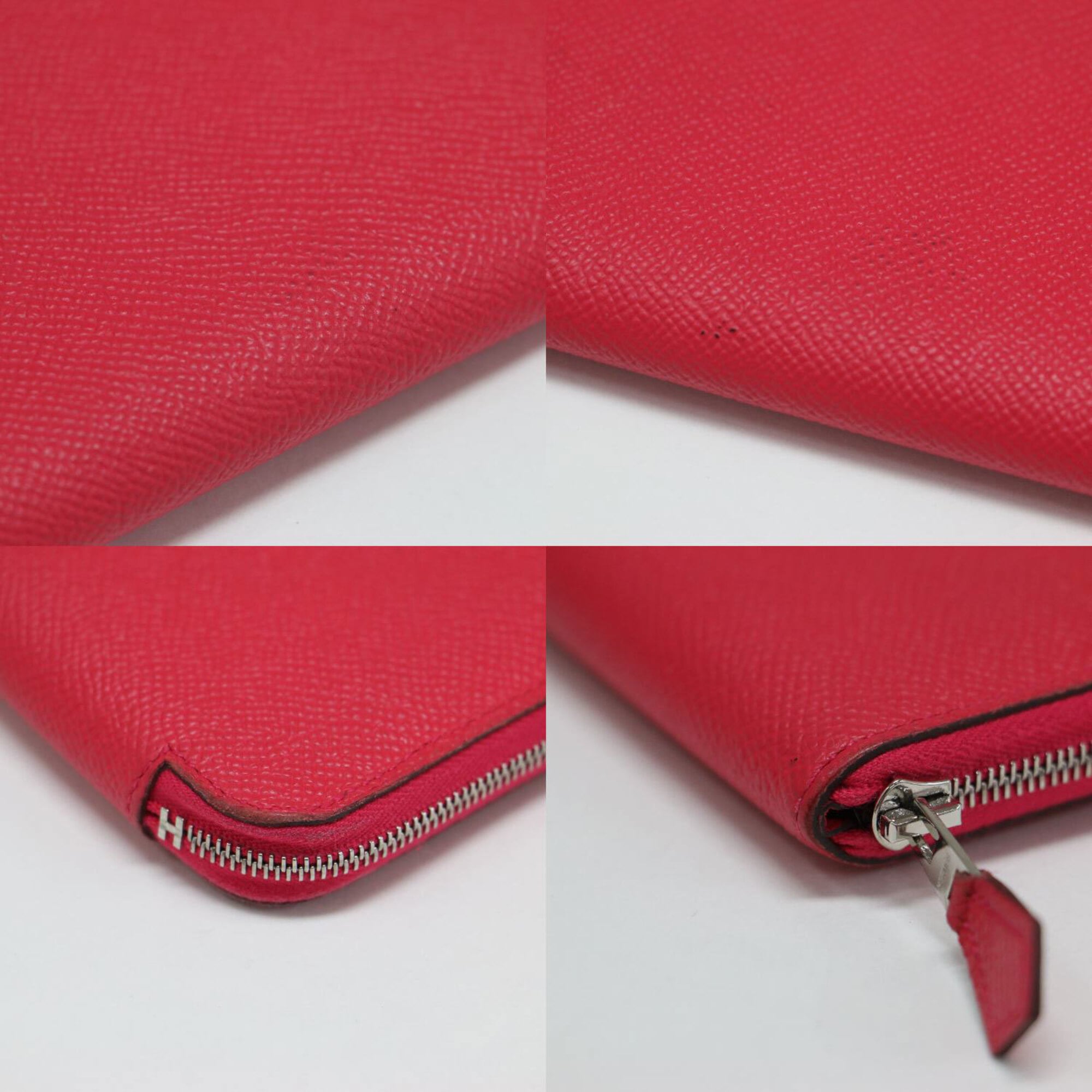 Hermes Pink Leather Long Wallet (Bi-Fold) (Pre-Owned)