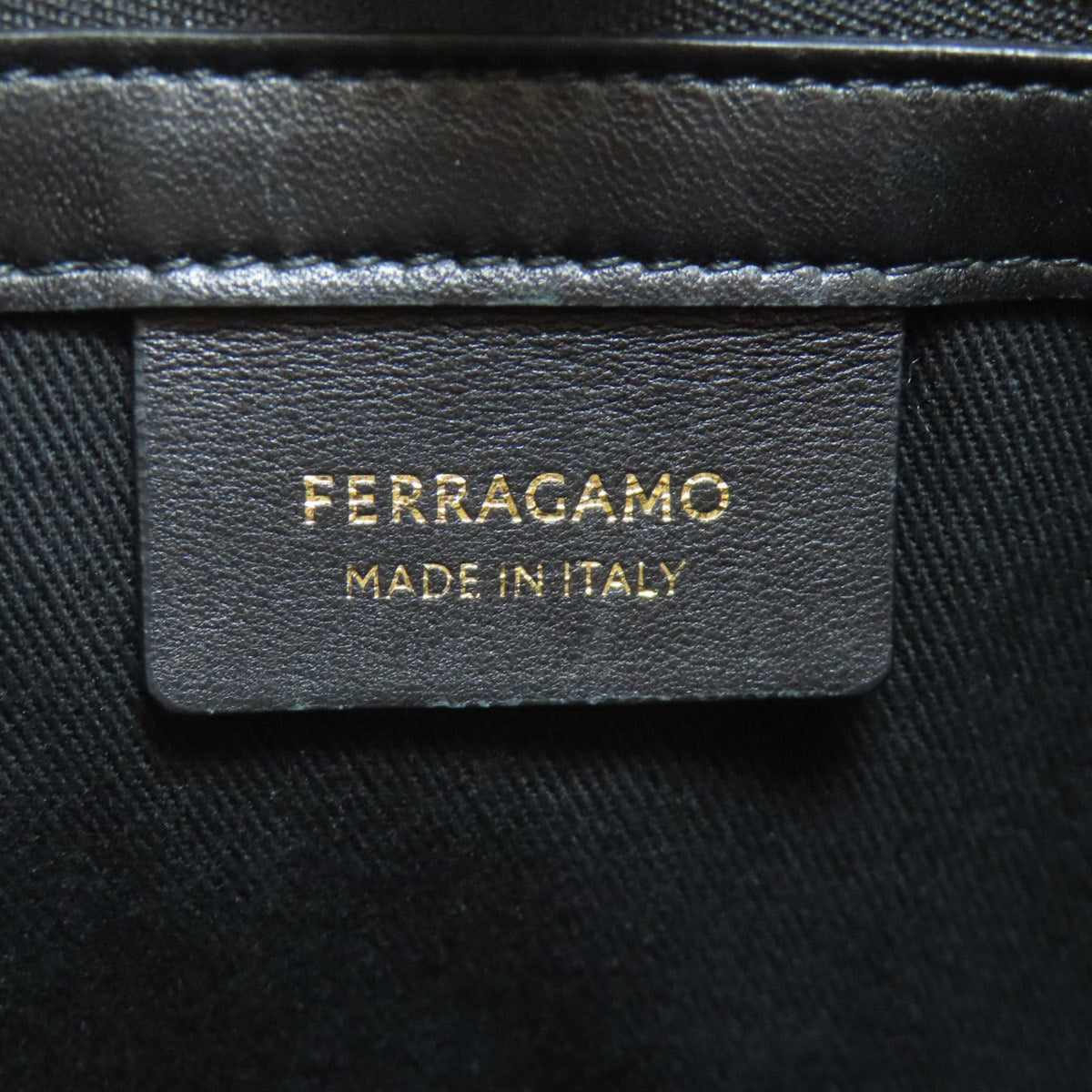 Salvatore Ferragamo Black Canvas Tote Bag (Pre-Owned)