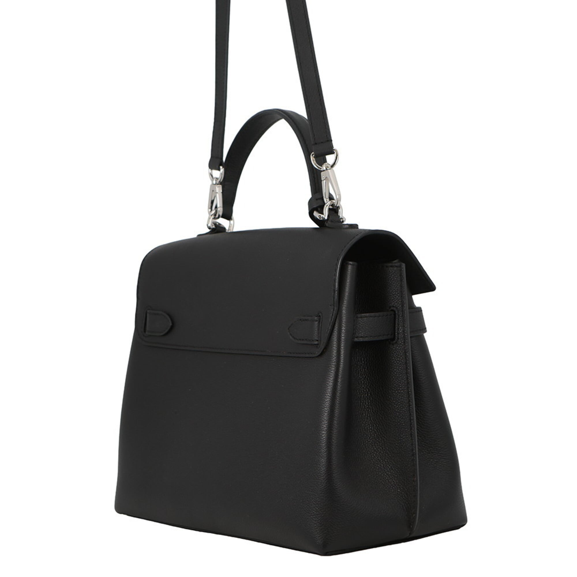 Louis Vuitton Black Noir Leather Handbag Shoulder Bag (Pre-Owned)