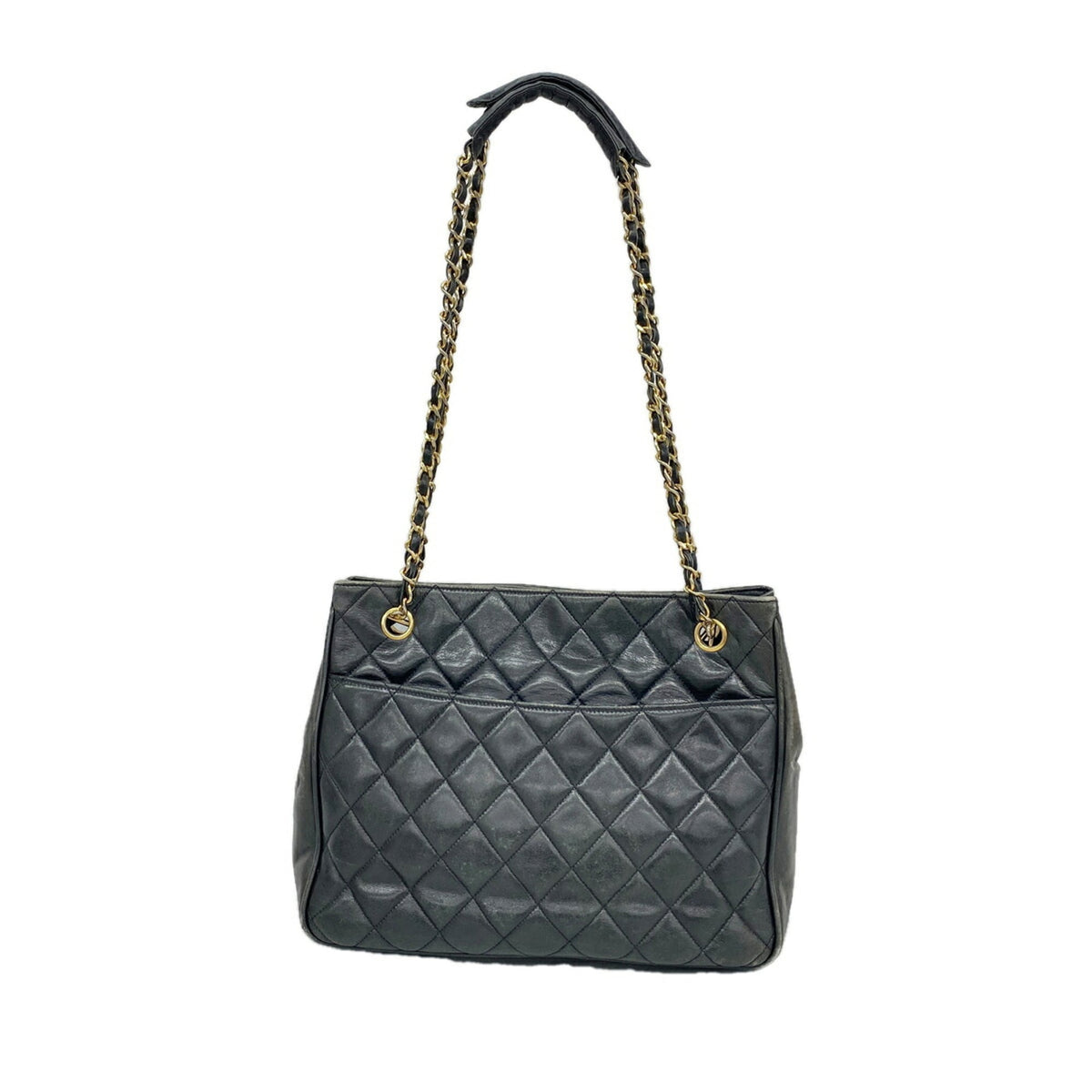 Chanel Black Leather Tote Bag (Pre-Owned)
