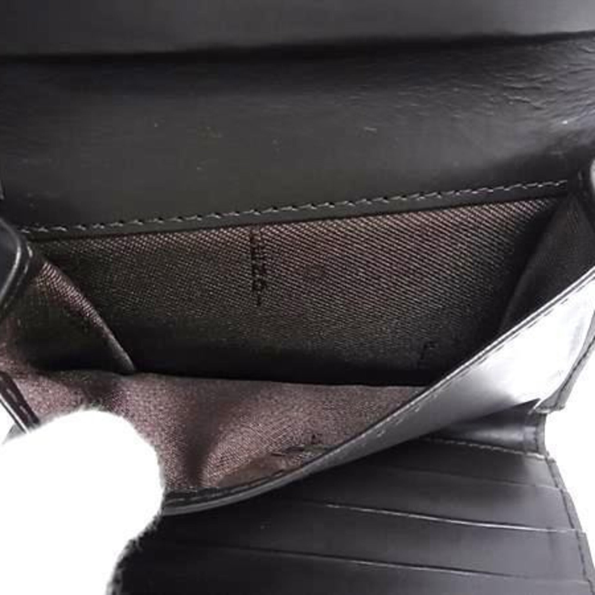Fendi Brown Canvas Leather Wallet (Tri-Fold) (Pre-Owned)