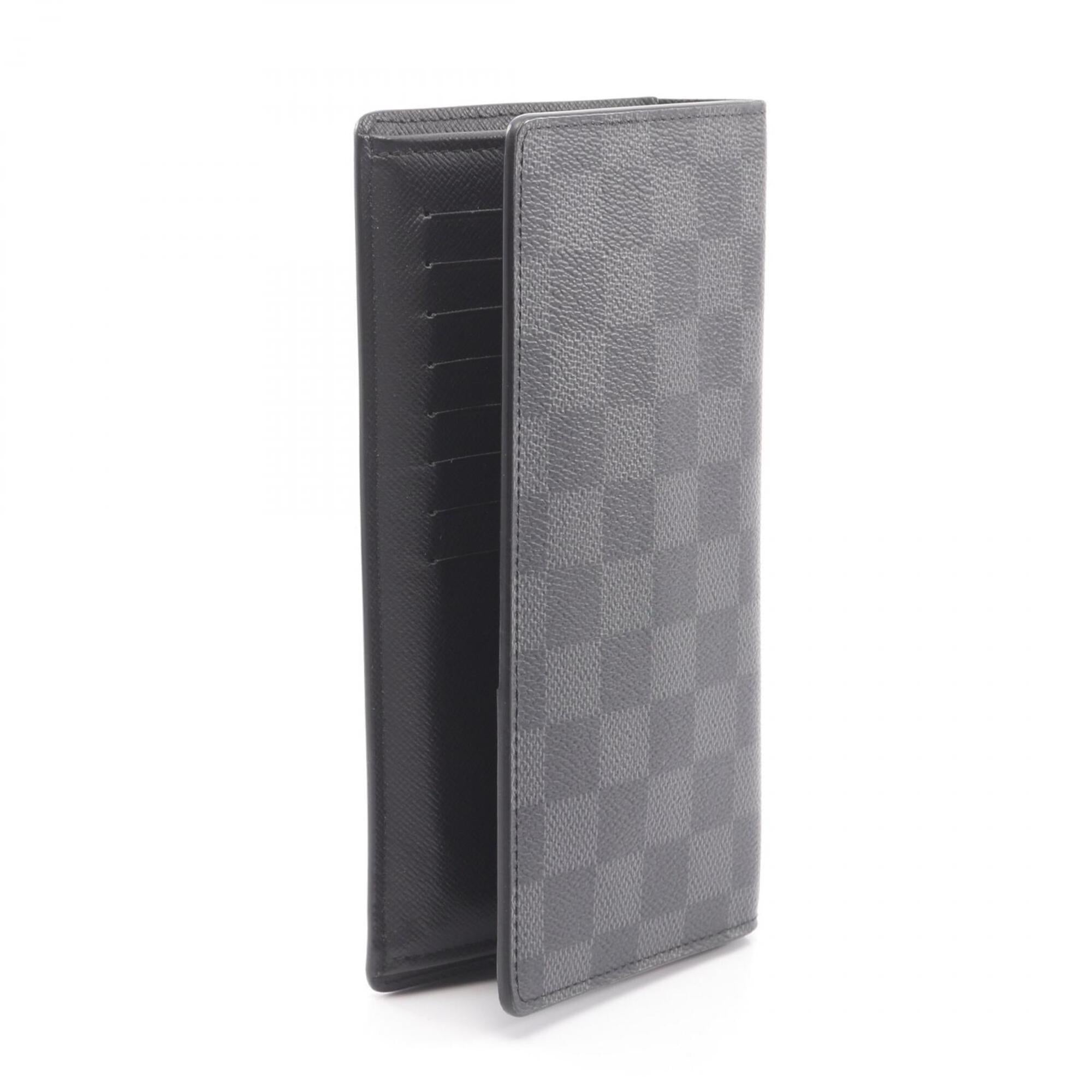 Louis Vuitton Black Damier Graphite Coated Canvas Long Wallet (Bi-Fold) (Pre-Owned)
