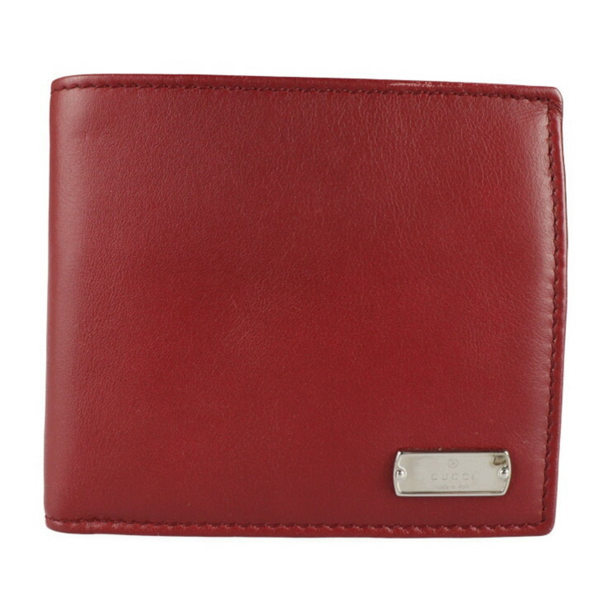 Gucci Bordeaux Leather Wallet (Bi-Fold) (Pre-Owned)