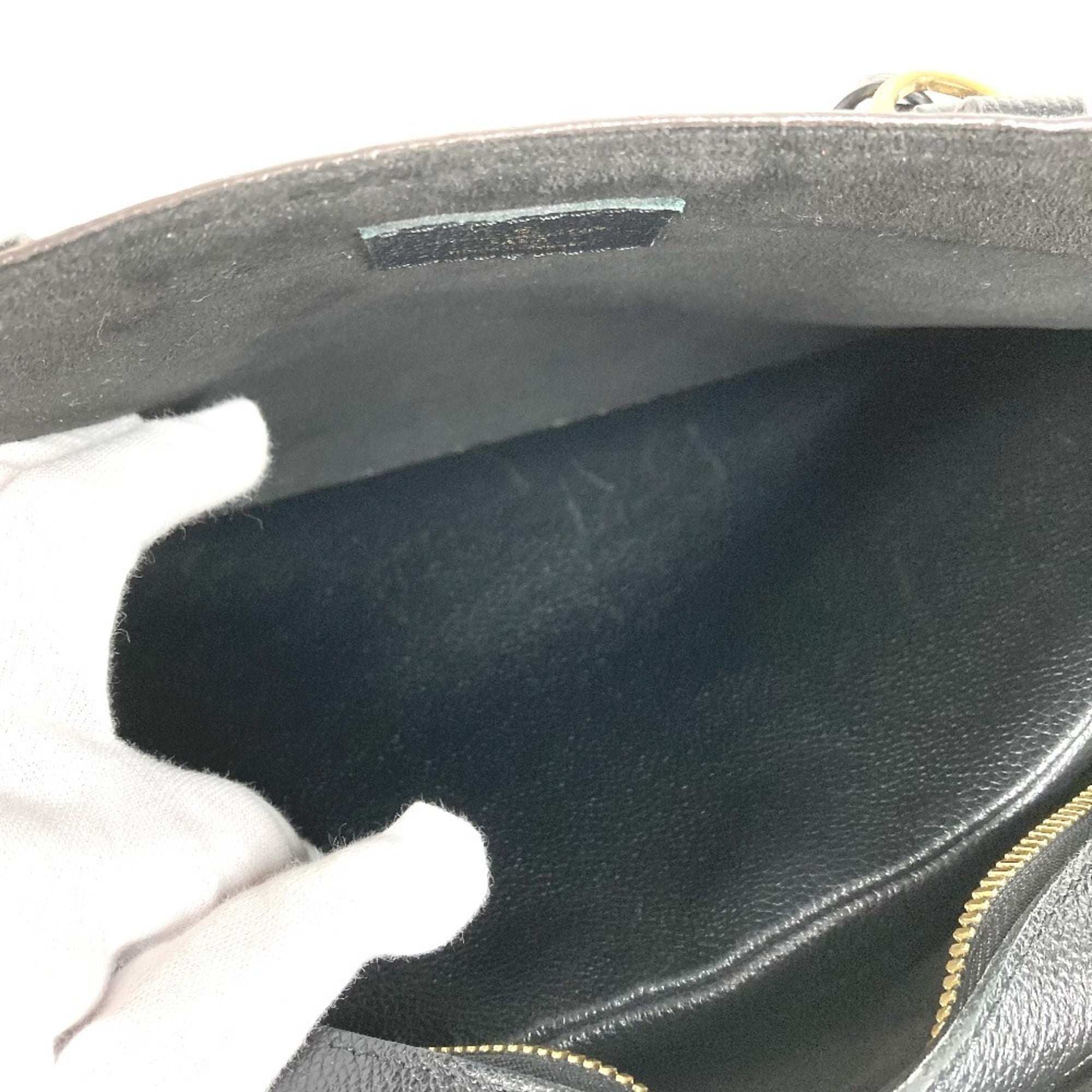 Louis Vuitton Black Brown Noir Monogram Canvas Leather Handbag Tote Bag (Pre-Owned)