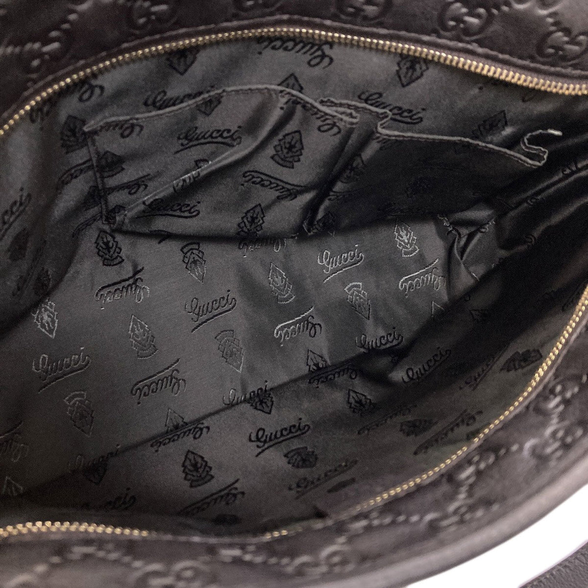 Gucci Black Leather Tote Bag (Pre-Owned)