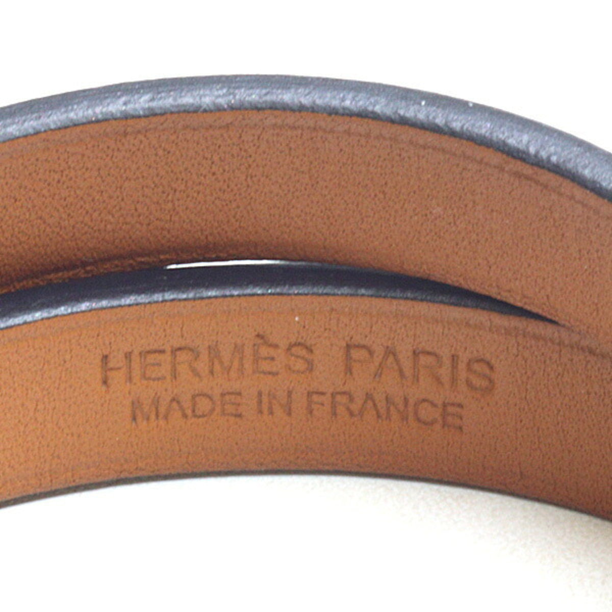 Hermes Kelly Black Swift Leather Charm Bracelet (Pre-Owned)