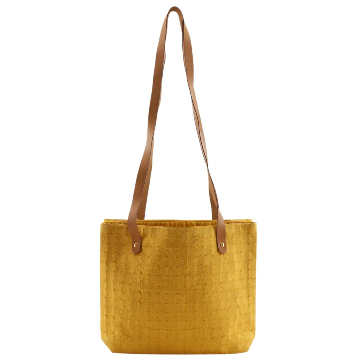 Hermes Yellow Canvas Tote Bag (Pre-Owned)
