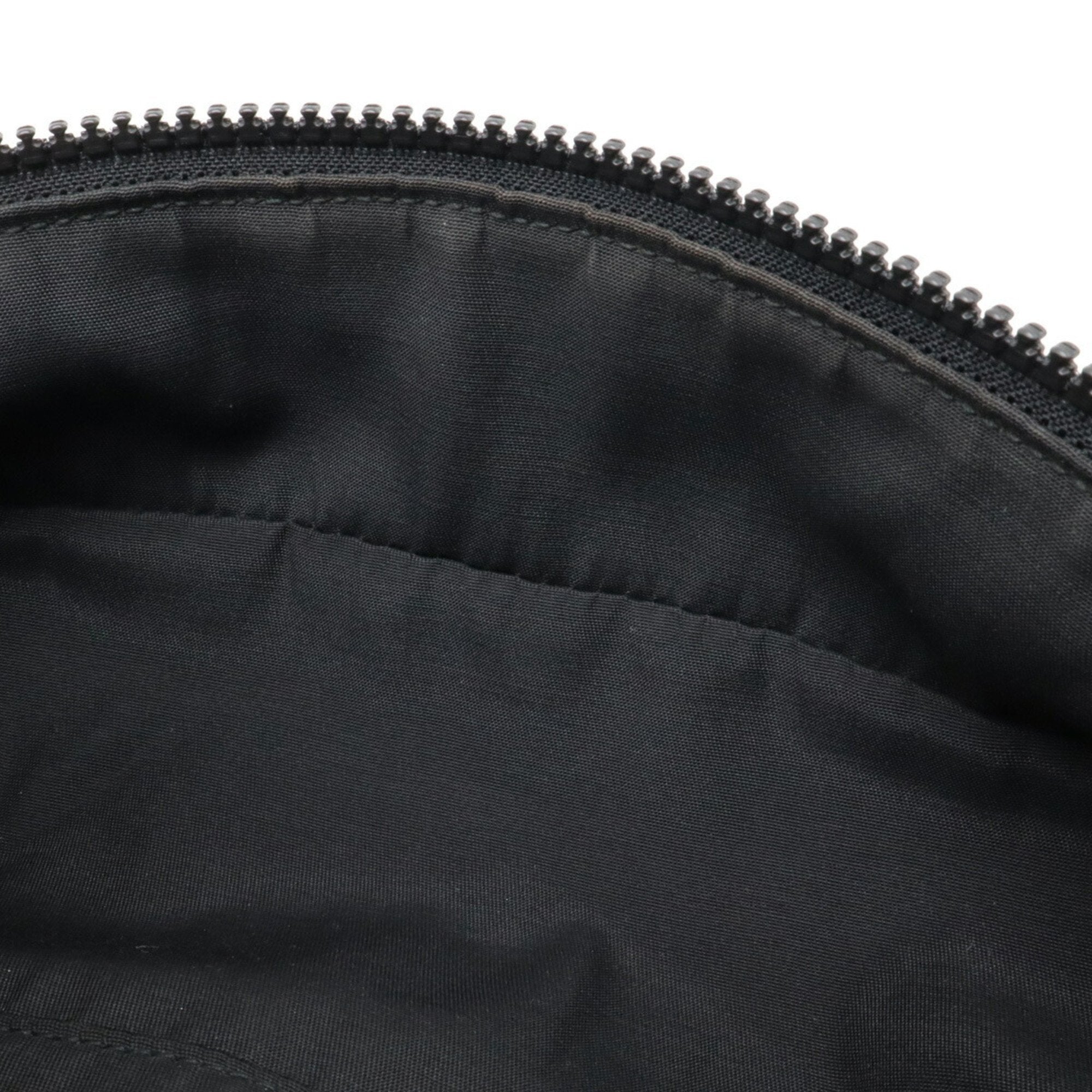 Gucci Black Nylon Leather Shoulder Bag Sling Bag (Pre-Owned)
