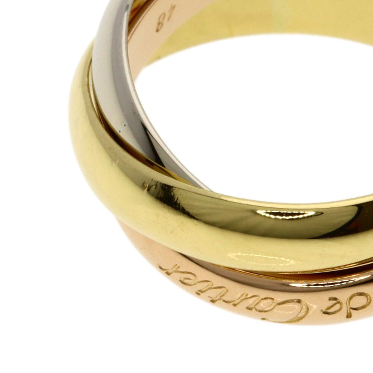 Cartier Trinity Yellow Gold (18K) Pink Gold (18K) White Gold (18K) Band Ring (Pre-Owned)